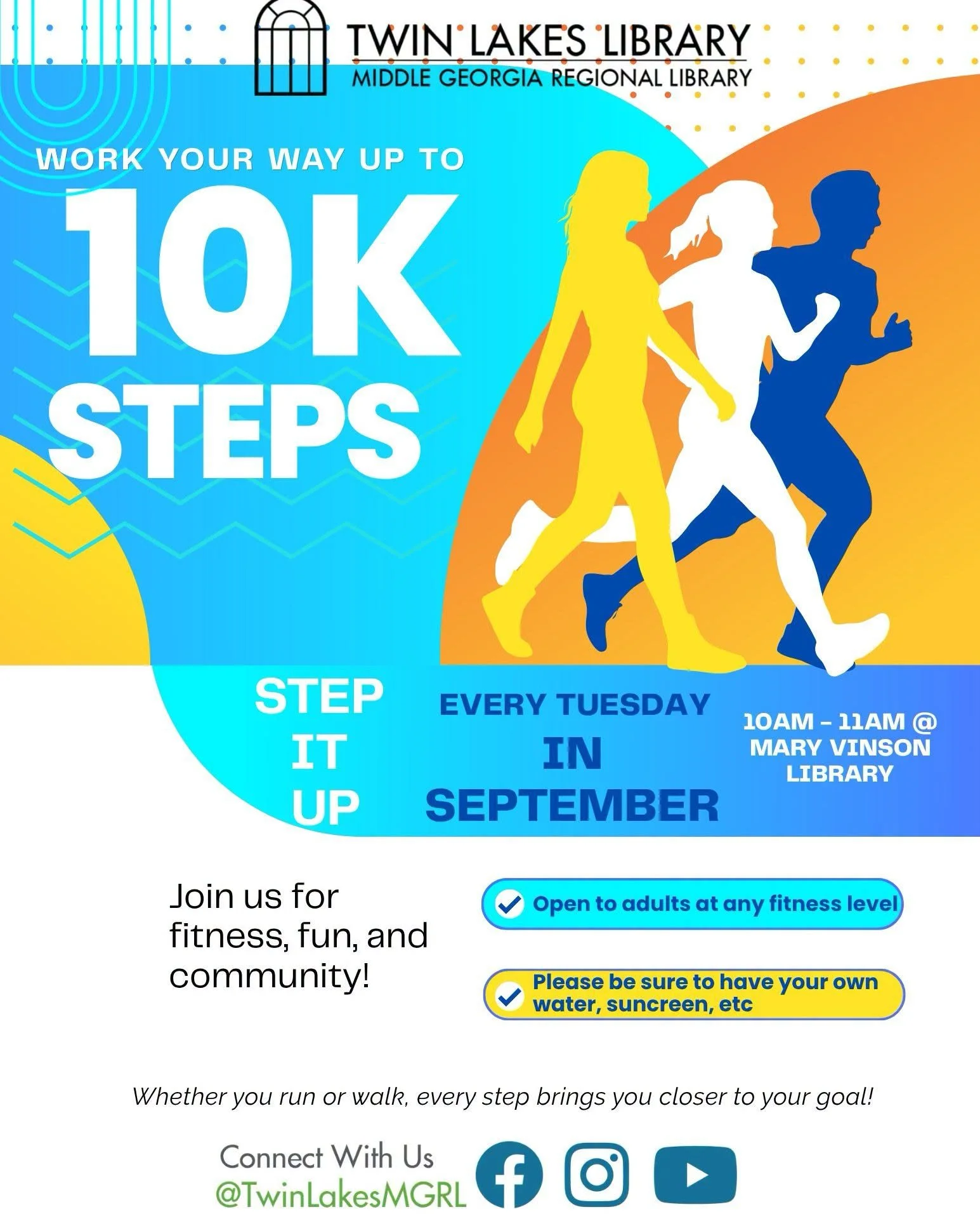 Walk or Run with Twin Lakes Library