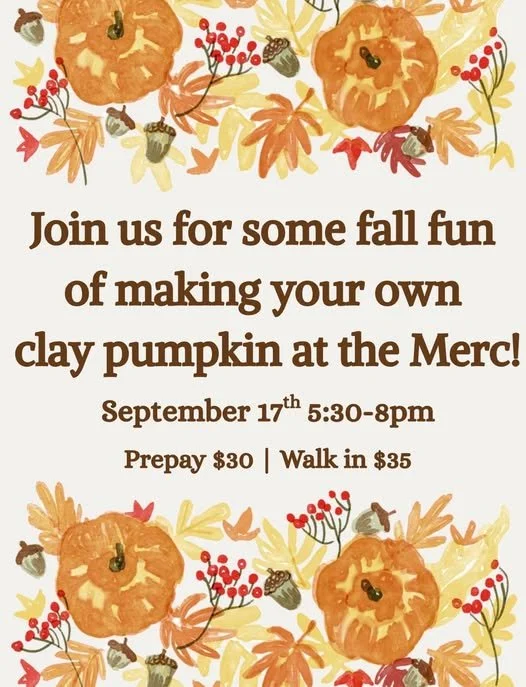 Clay Pumpkin Making at The Sparta Mercantile
