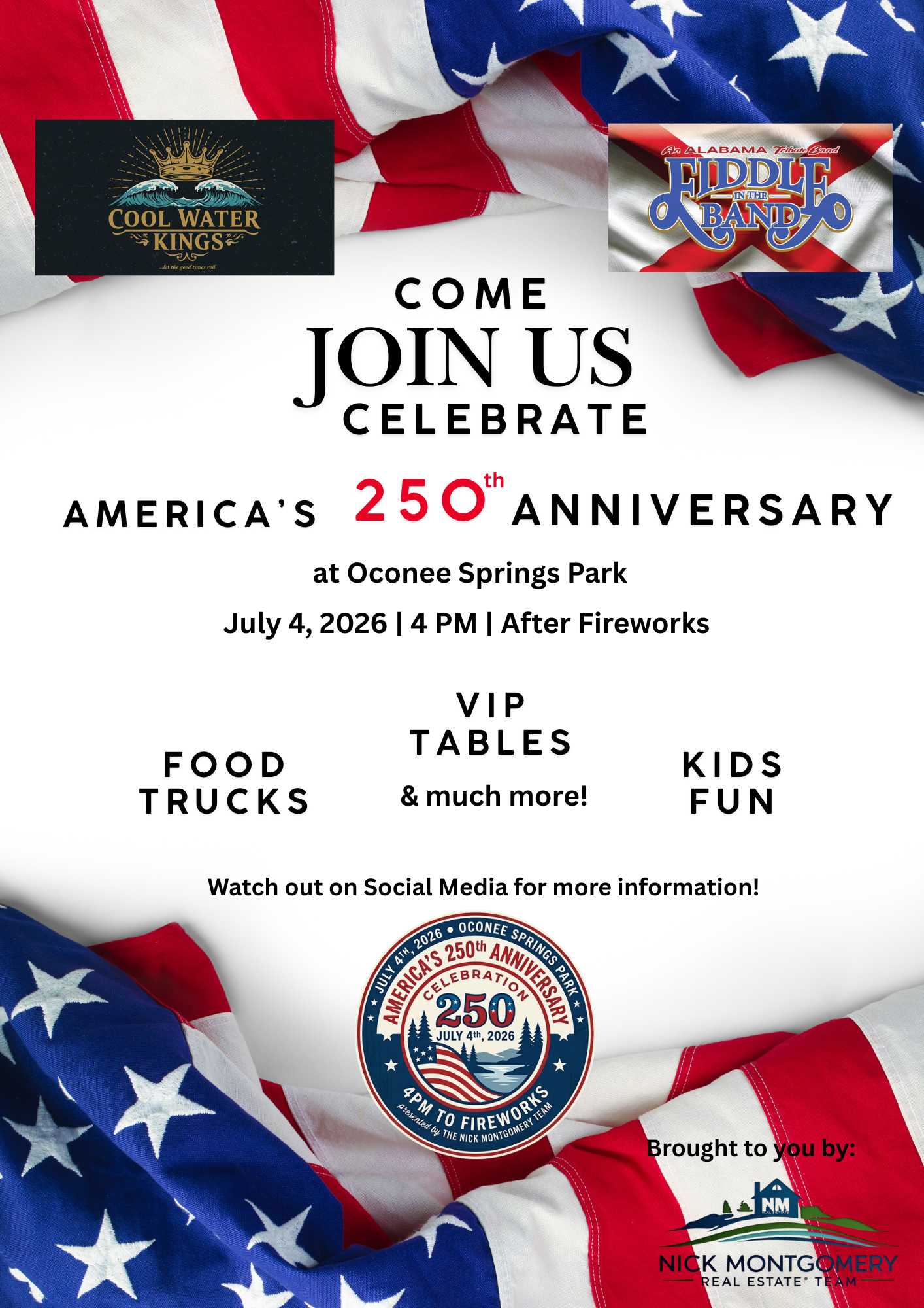 Nick Montgomery's 4th of July celebration at Oconee Springs Park