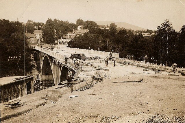 Memorial Bridge being built, Rumford, ME