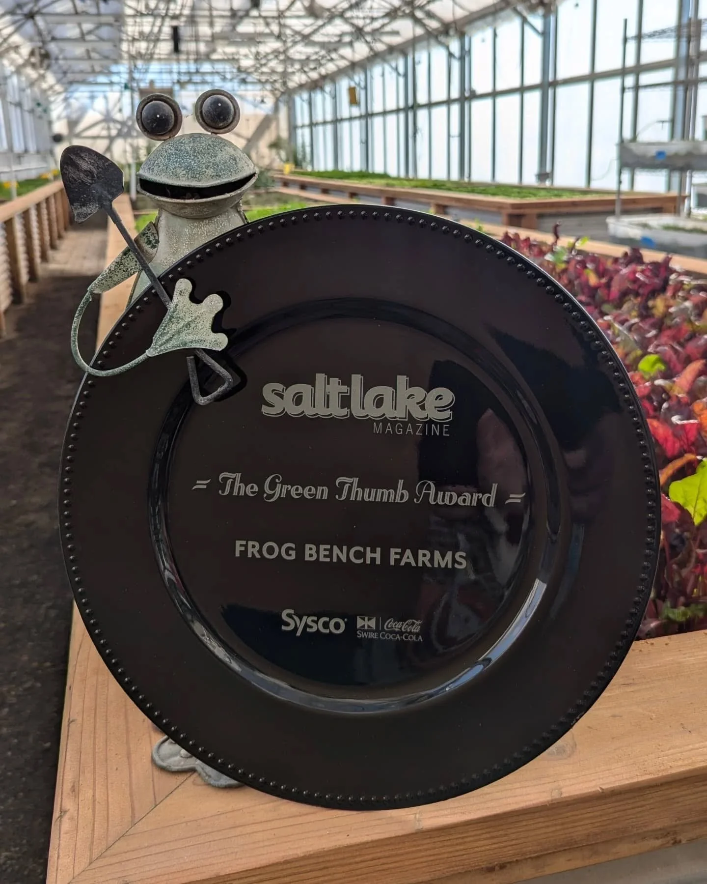 A huge thank you to Salt Lake Magazine (@slmag) for honoring us with their Green Thumb Award! Our dedicated staff puts their hearts and souls into their year round work to grow nutritious and beautiful produce for our restaurant partners and local fa