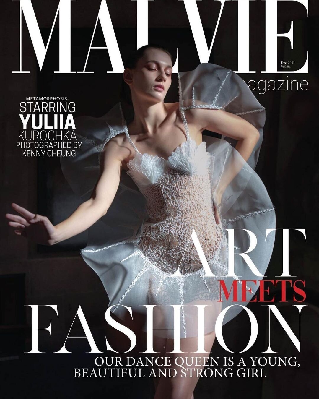 Congrats to 2023 FSF Scholar Kiki Zuo (@ki_kikissme) of @OtisCollege of Art and Design for having her designs featured on the cover of @MalvieMag's December 2023 issue! The collection, titled This Arts to Wear, is entirely 3-D printed. Visit her on I