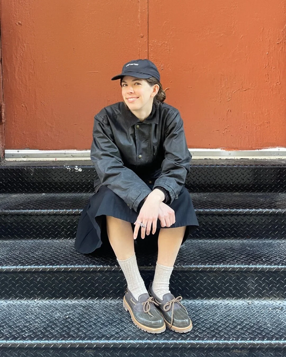 This month&rsquo;s #FSFAlumniSpotlight: Elena Marshall (elenammars), a 2021 FSF Scholar and graduate of Parsons Paris! She&rsquo;s now a member of the design team at Aim&eacute; Leon Dore, where she focuses on Menswear Cut &amp; Sew and Knits. 
⠀⠀⠀⠀⠀