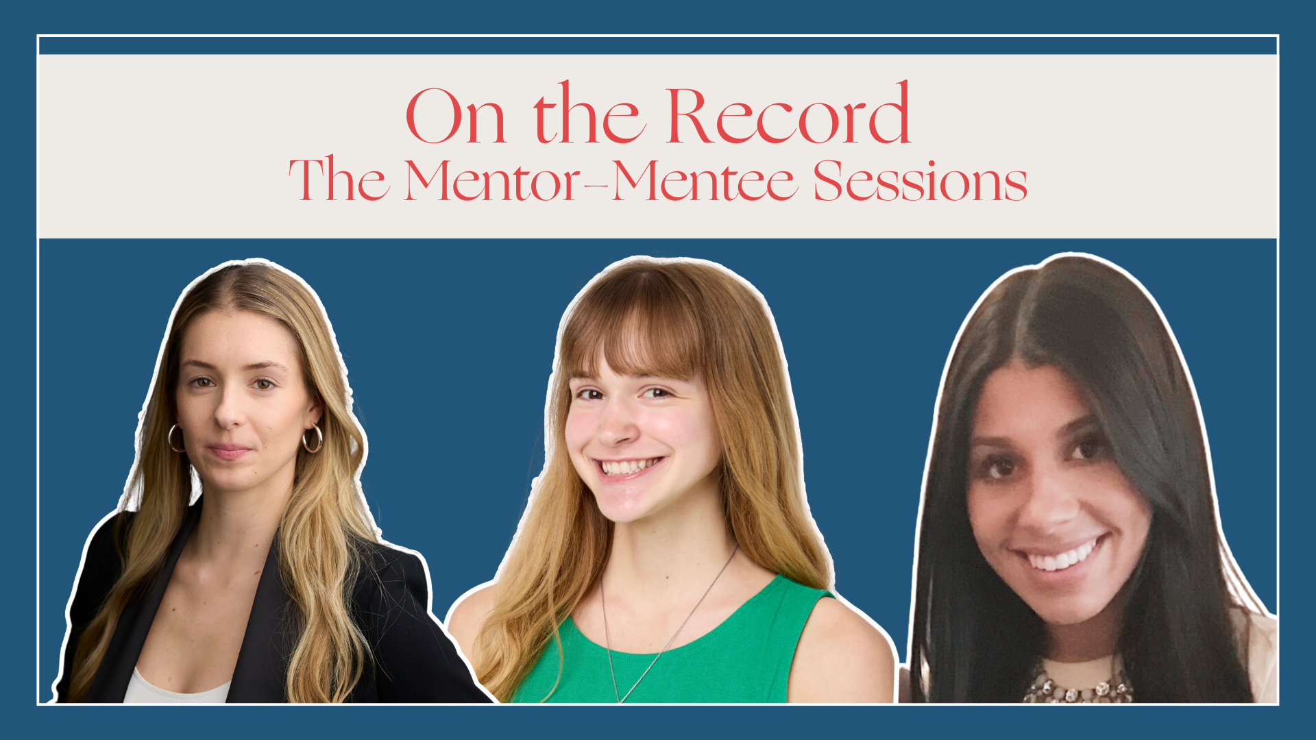 On the Record: The Mentor-Mentee Sessions with Rachel Stauffer, Kristen Moss, and Alexandra Sabuda
