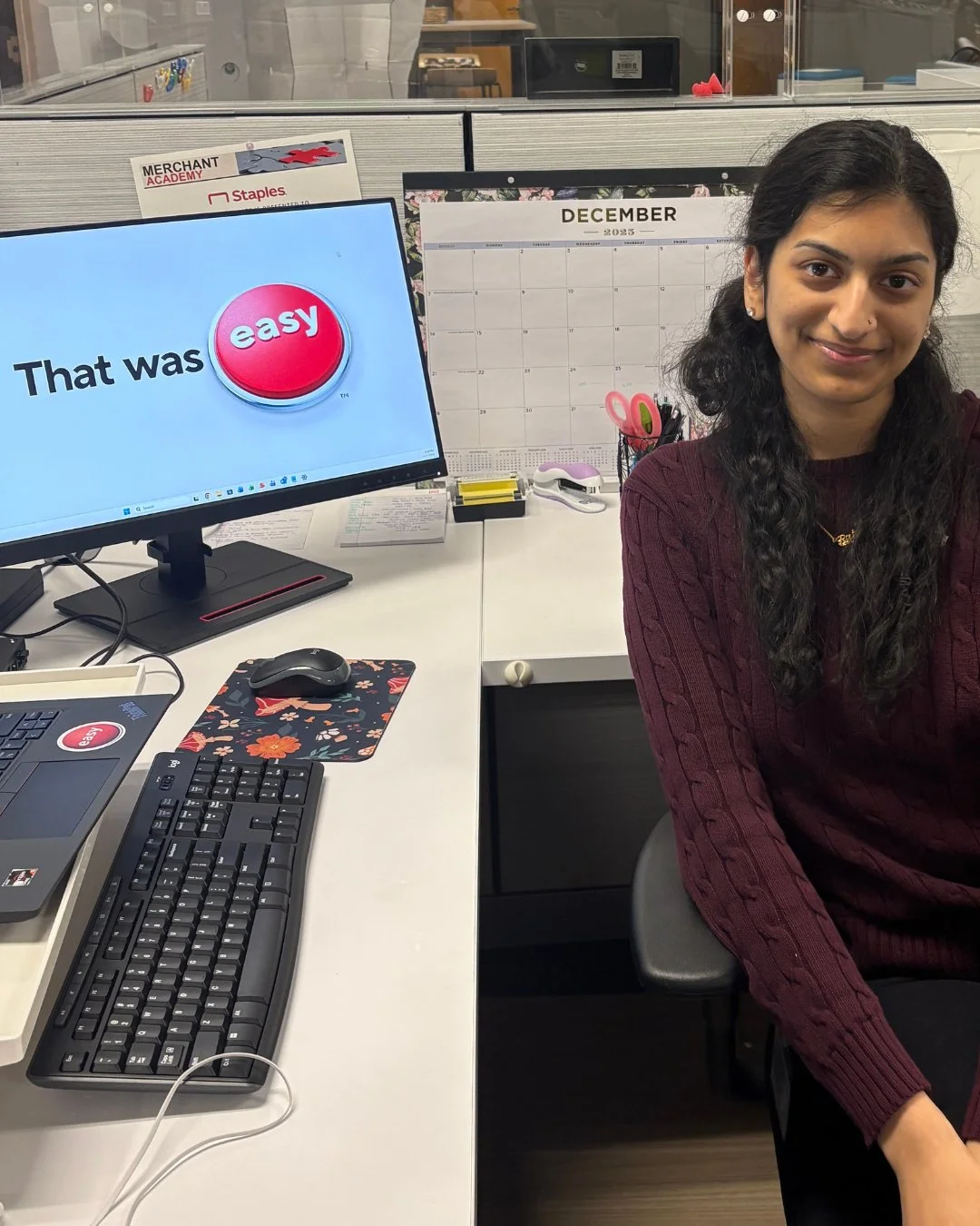 Our #FirstJobDiary series, where we spotlight FSF Scholars in their new professional roles, continues with 2025 FSF Scholar @RajviDharamshi! Rajvi is a recent Drexel University grad who now works as a Merchandising Specialist at Staples' corporate of