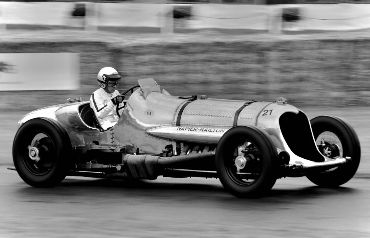 1933 Napier-Railton (Rowan Atkinson driving) Goodwood FOS 2007