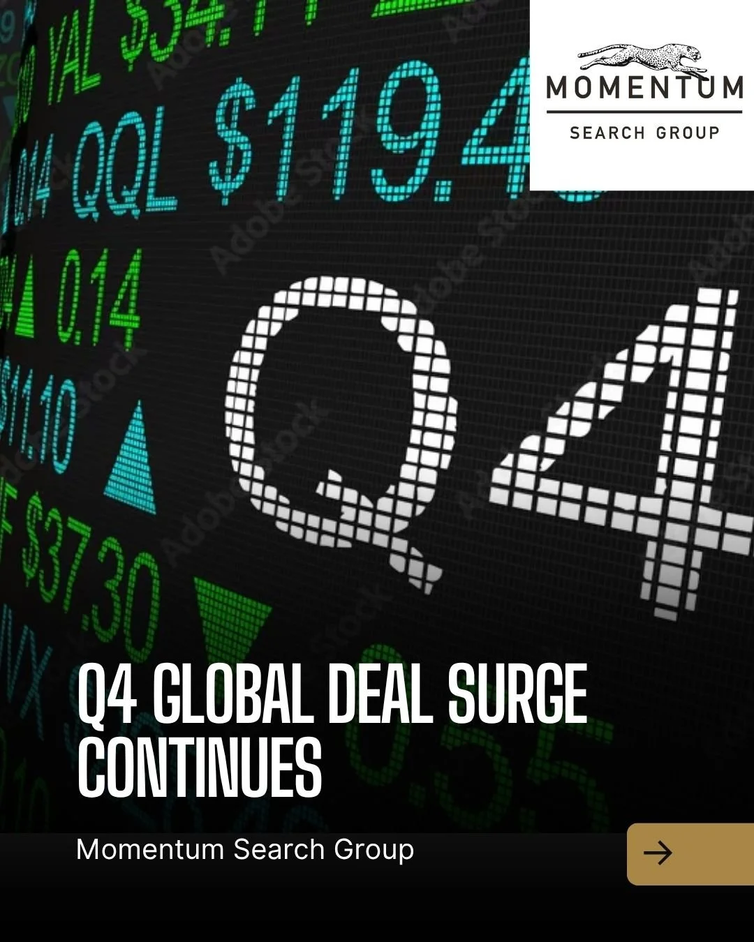 Dealmaking is showing no signs of slowing down as Q4 unfolds. With multiple multi-billion-dollar M&amp;A transactions, strong private equity activity&mdash;especially in healthcare&mdash;and favorable financing conditions, the market remains highly a