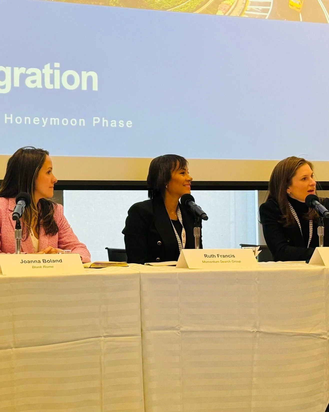 Proud to see Ruth Francis representing Momentum at the NALP Lateral Recruiting Summit at Fordham Law School yesterday. Ruth joined fellow panelists for a thoughtful discussion on lateral partner integration&mdash;sharing insights on what it takes to 