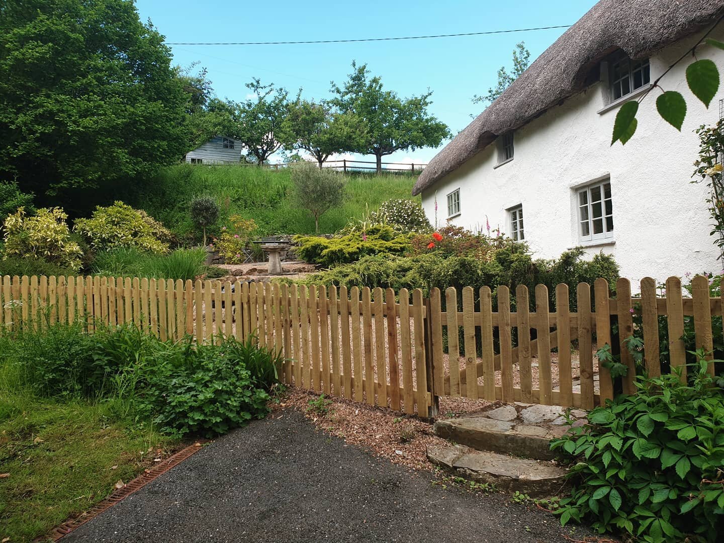 Little 4ft Picket Fence &amp; Gate to border edges of garden
