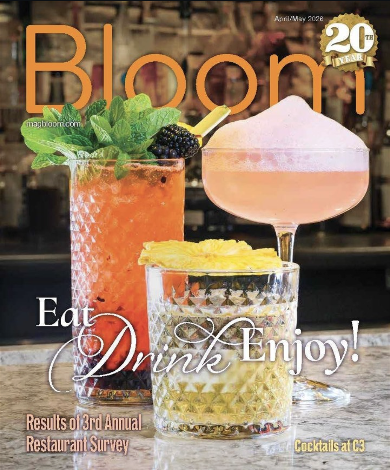 Nick Matio Celebrates Third Consecutive “Best Cocktails in Bloomington” Win at C3