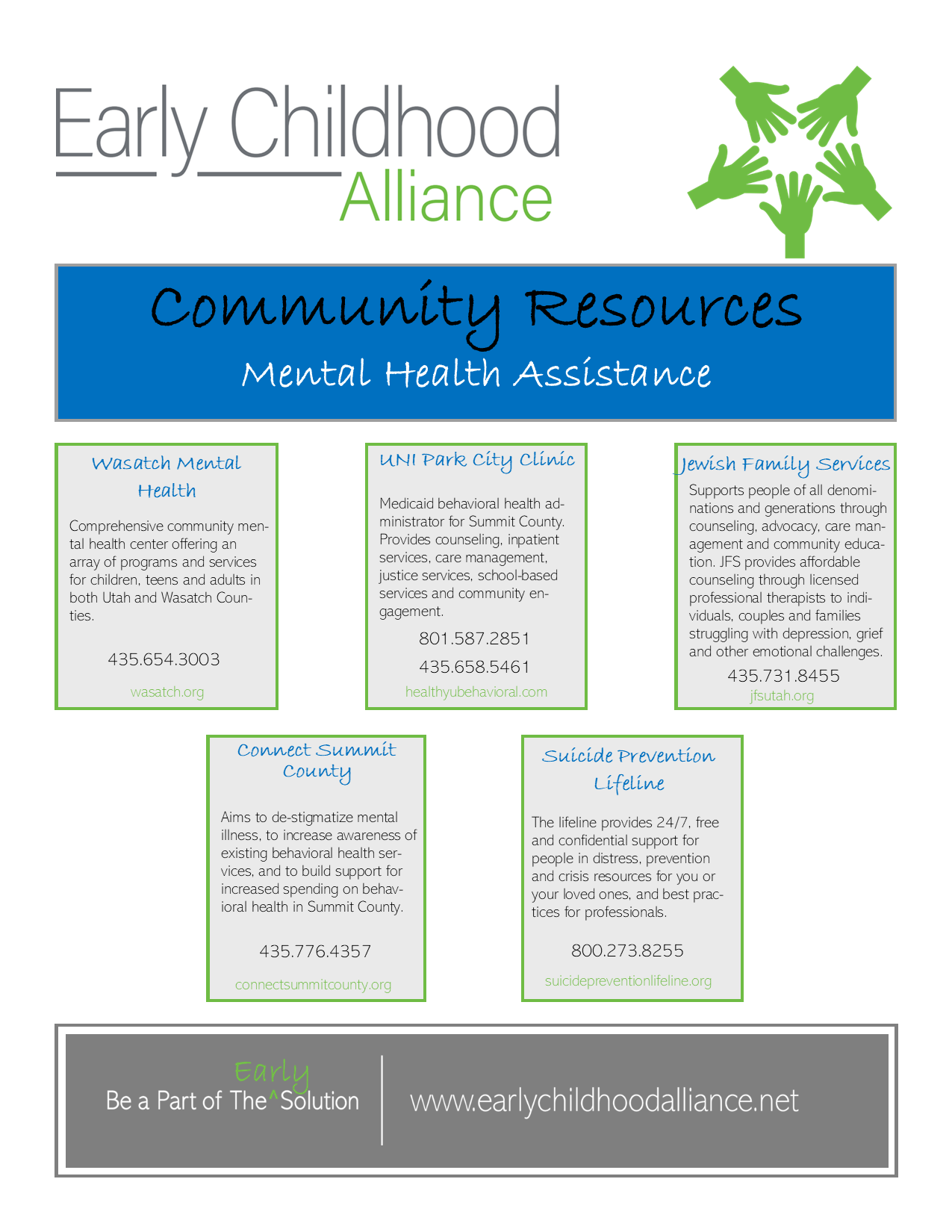 Mental Health Assistance Community Resources
