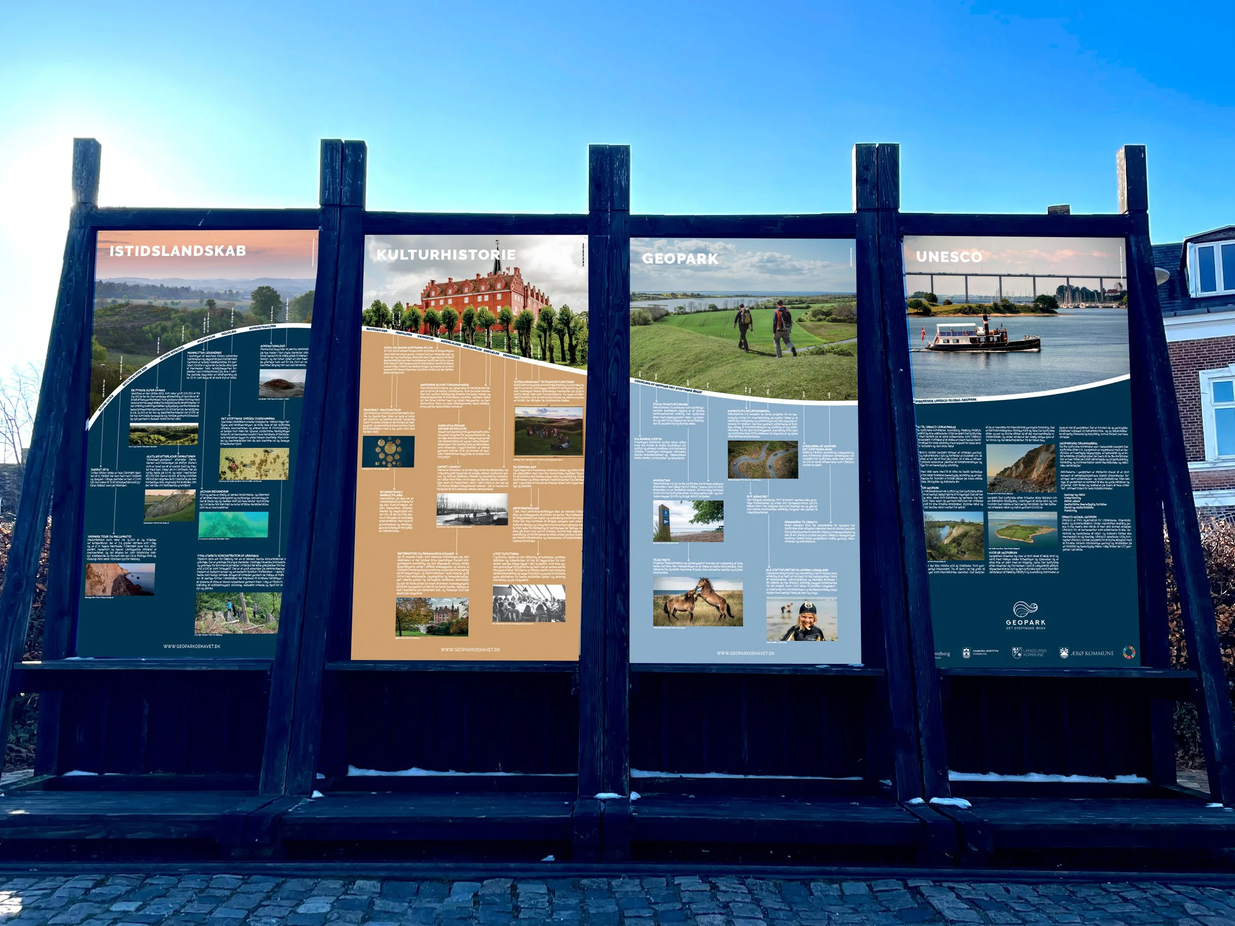 Tidslinjeplancher for Geopark