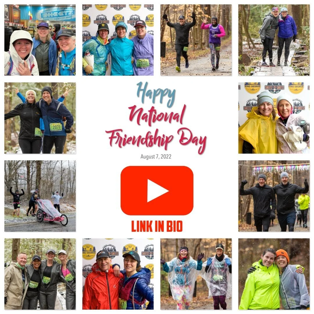 In honor of National Friendship Day (evidently that's a thing), this video celebrates the runners and volunteers who braved very challenging weather at the 2022 @sheetz-to-Sheetz Trail Run.  LINK IN BIO.  Sideways rain, sleet and snow (or today's 100