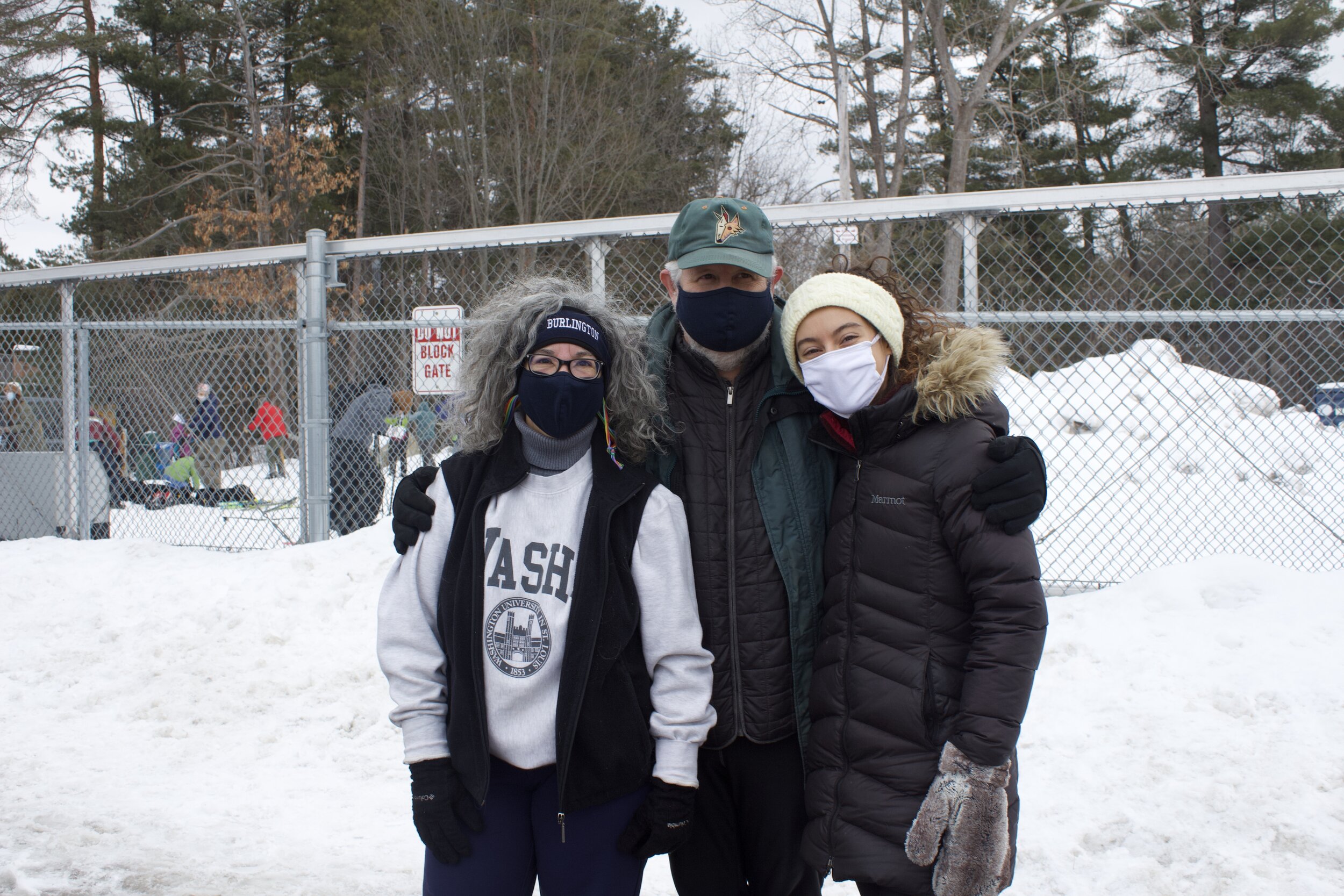   Many families, like mother and father Tracy and Bill with their daughter Sophie (pictured above), come to the park to spend some time together, making the best of the cold months in Vermont with a fun sport.  