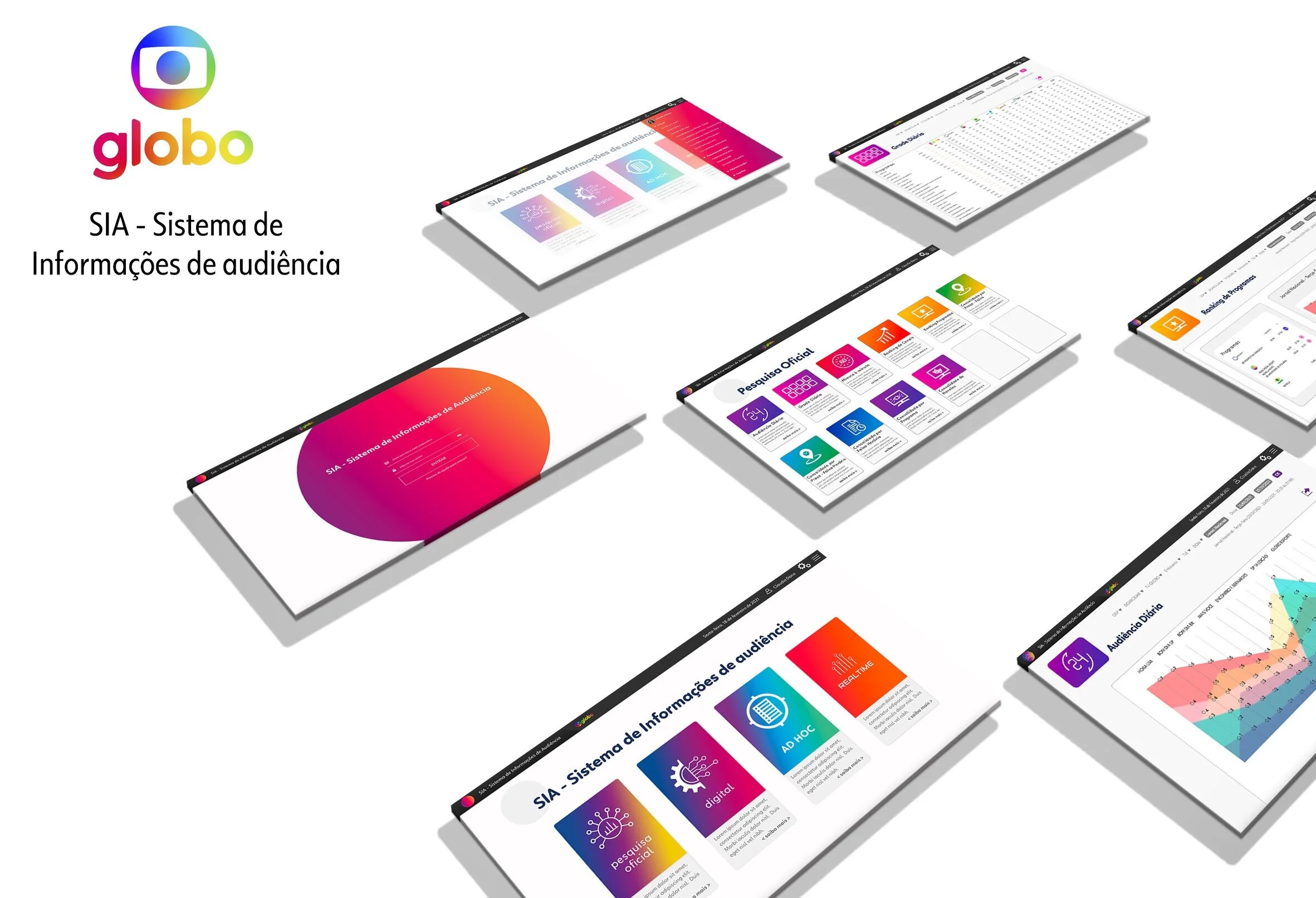 Challenge: Globo needed to strengthen its brand identity and connect with younger digital audiences. Solution: Designed integrated branding campaigns and refreshed digital interfaces with motion graphics and modern layouts. Result: Achieved