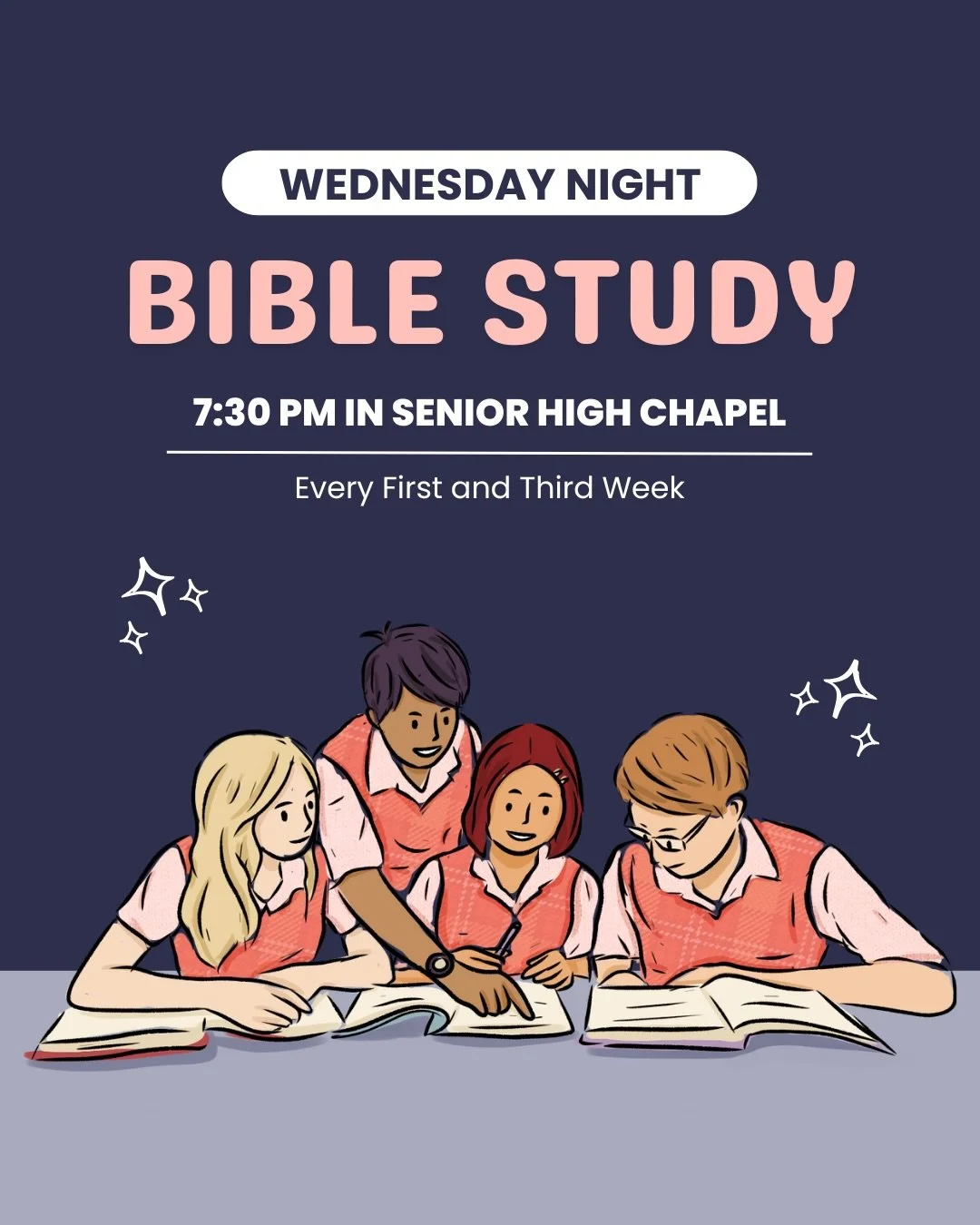 📣 This Week&rsquo;s Announcements

🔹 We will be continuing our study through the book of Philippians this Wednesday at 7:30 PM in the Senior High Chapel! Join us every first and third Wednesday of the month as we go through the Word together!

🔹 W
