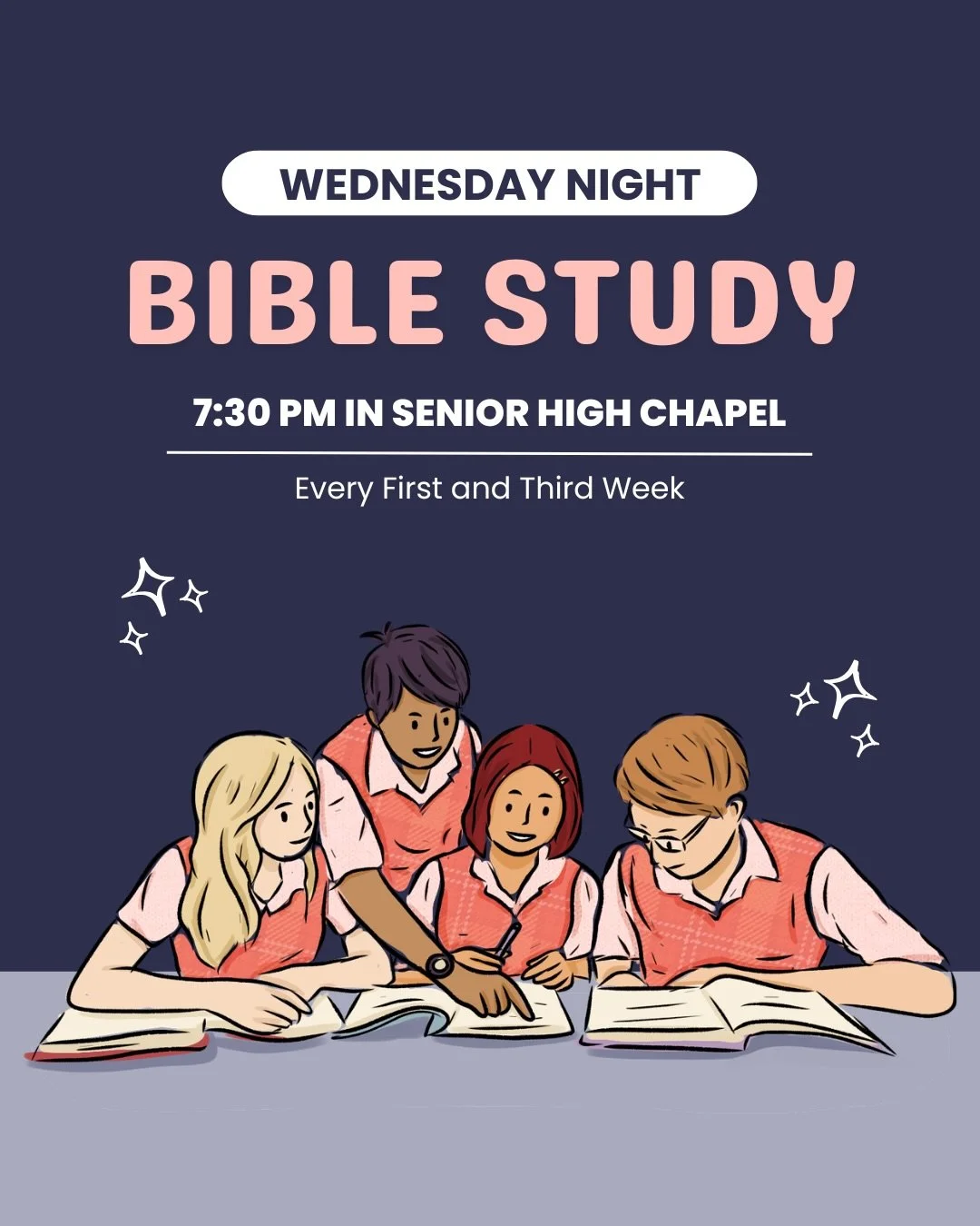 📣 This Week&rsquo;s Announcements

🔹 We will be continuing our study through the book of Philippians this Wednesday at 7:30 PM in the Senior High Chapel! Join us every first and third Wednesday of the month as we go through the Word together!

🔹Fo