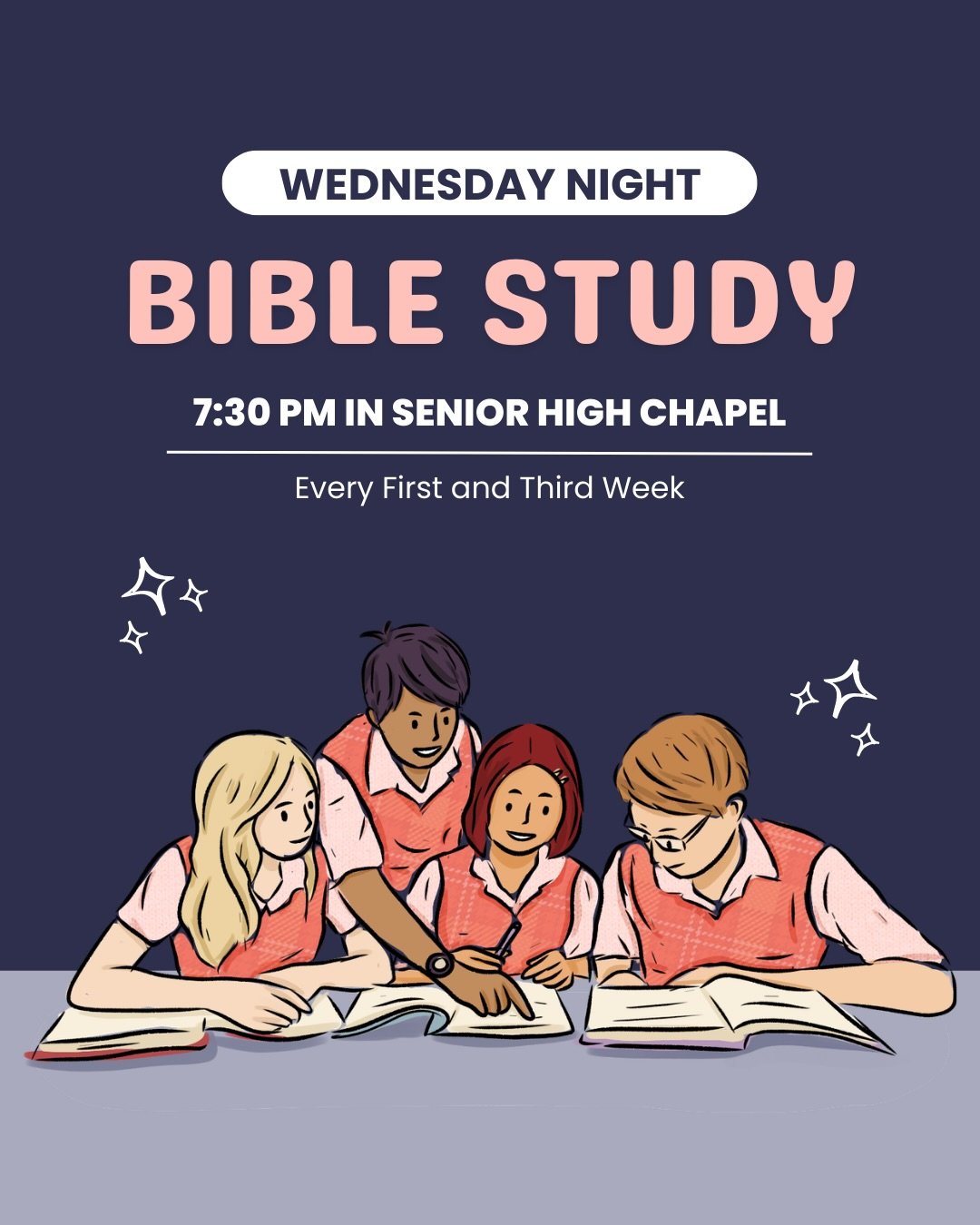 📣This Week&rsquo;s Announcements

🔹 We will be continuing our study through the book of Philippians this Wednesday at 7:30 PM in the Junior High Chapel! Join us every first and third Wednesday of the month as we go through the Word together!

🔹 We