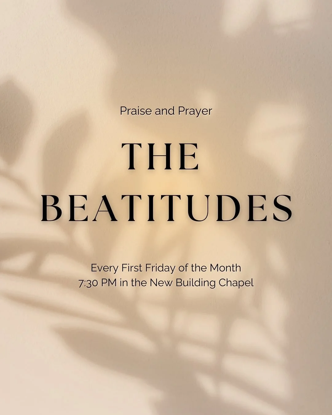 This Week&rsquo;s Announcements 📣

🔹Join us for Praise and Prayer this Friday, 6/5, at 7:30 PM. We will be continuing our sermon series, The Beatitudes, in the New Building Main Sanctuary. 

🔹Our next 35+ Large Group Joint gathering will be this S