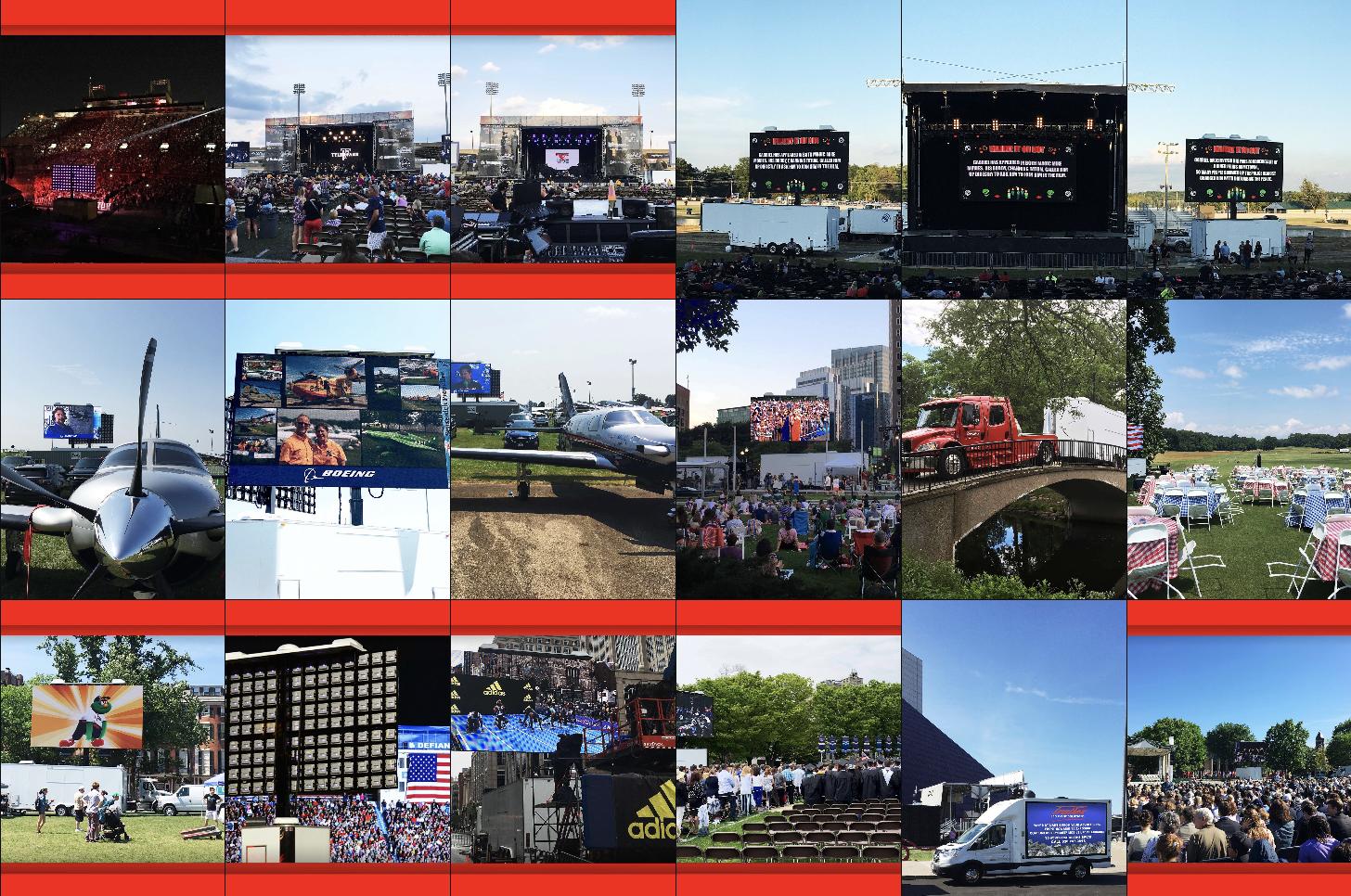 Screenshot of Trailex LED Event Solutions Instagram