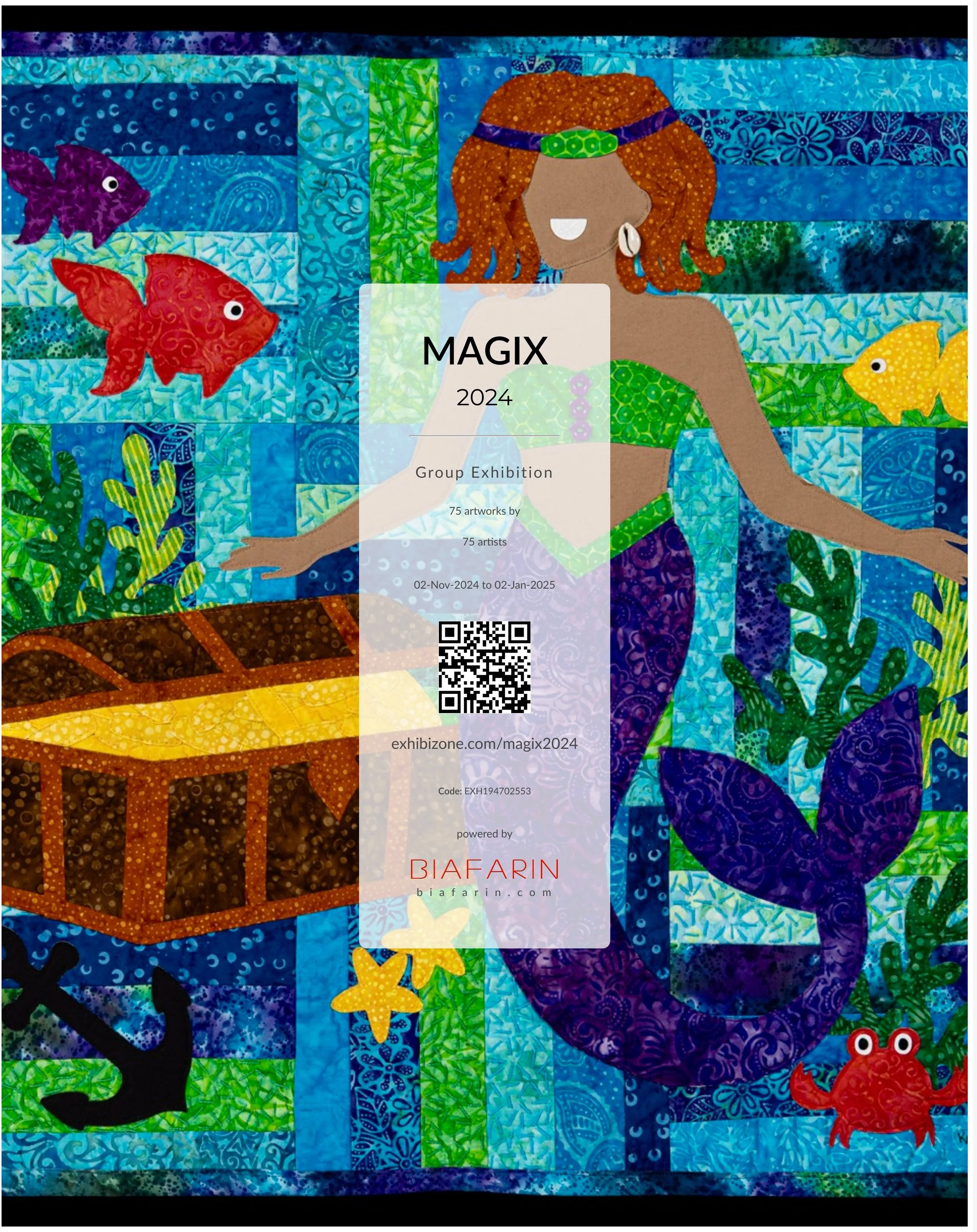 Exhibition:  "Mermaid's Treasure" juried into MAGIX 2024 Exhibition