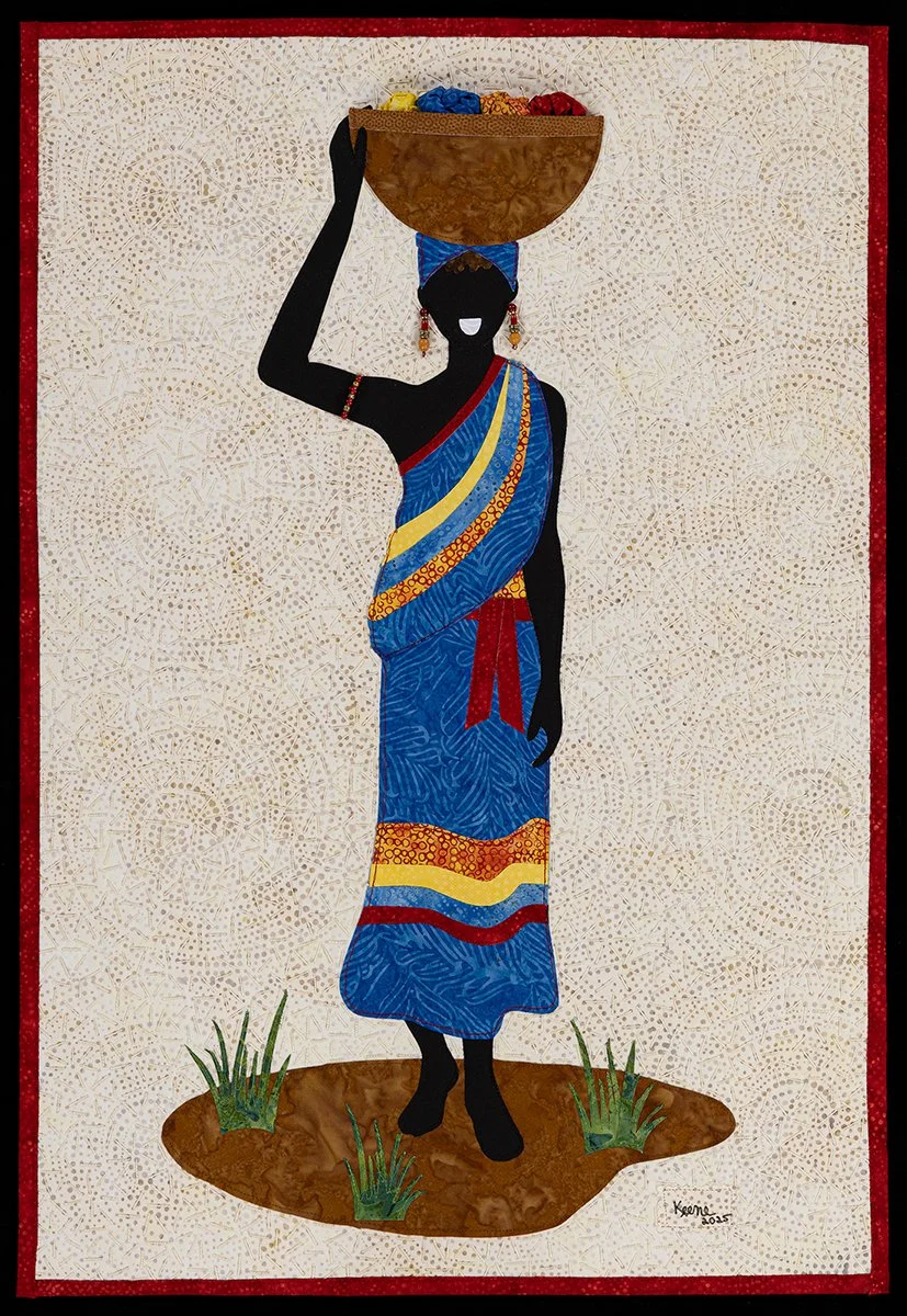 "Market Lady" Original Art Quilt (2025)