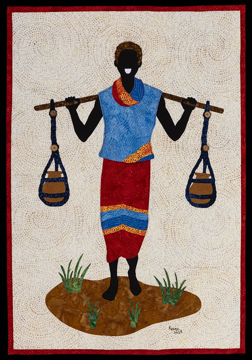 "Water Bearer" Original Art Quilt (2025)