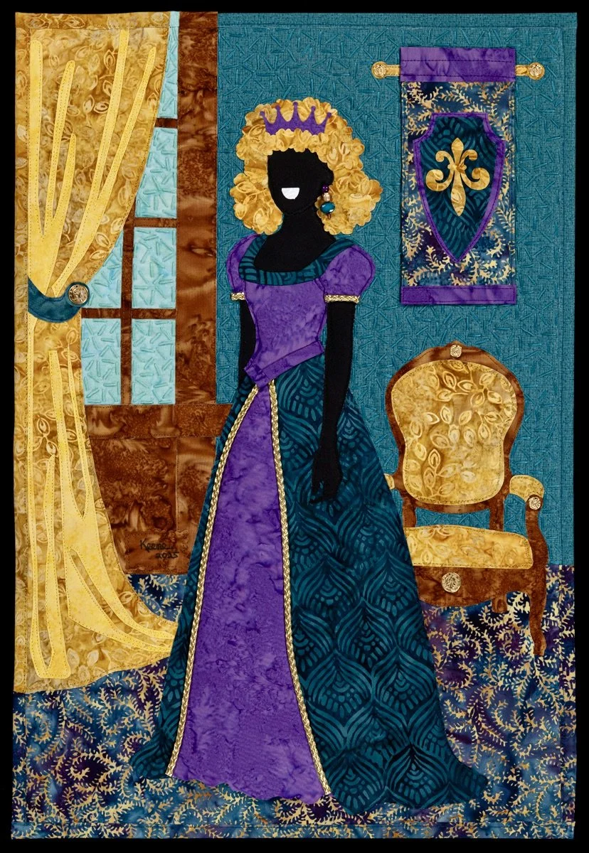 "Queen Noir" Original Art Quilt (2025)