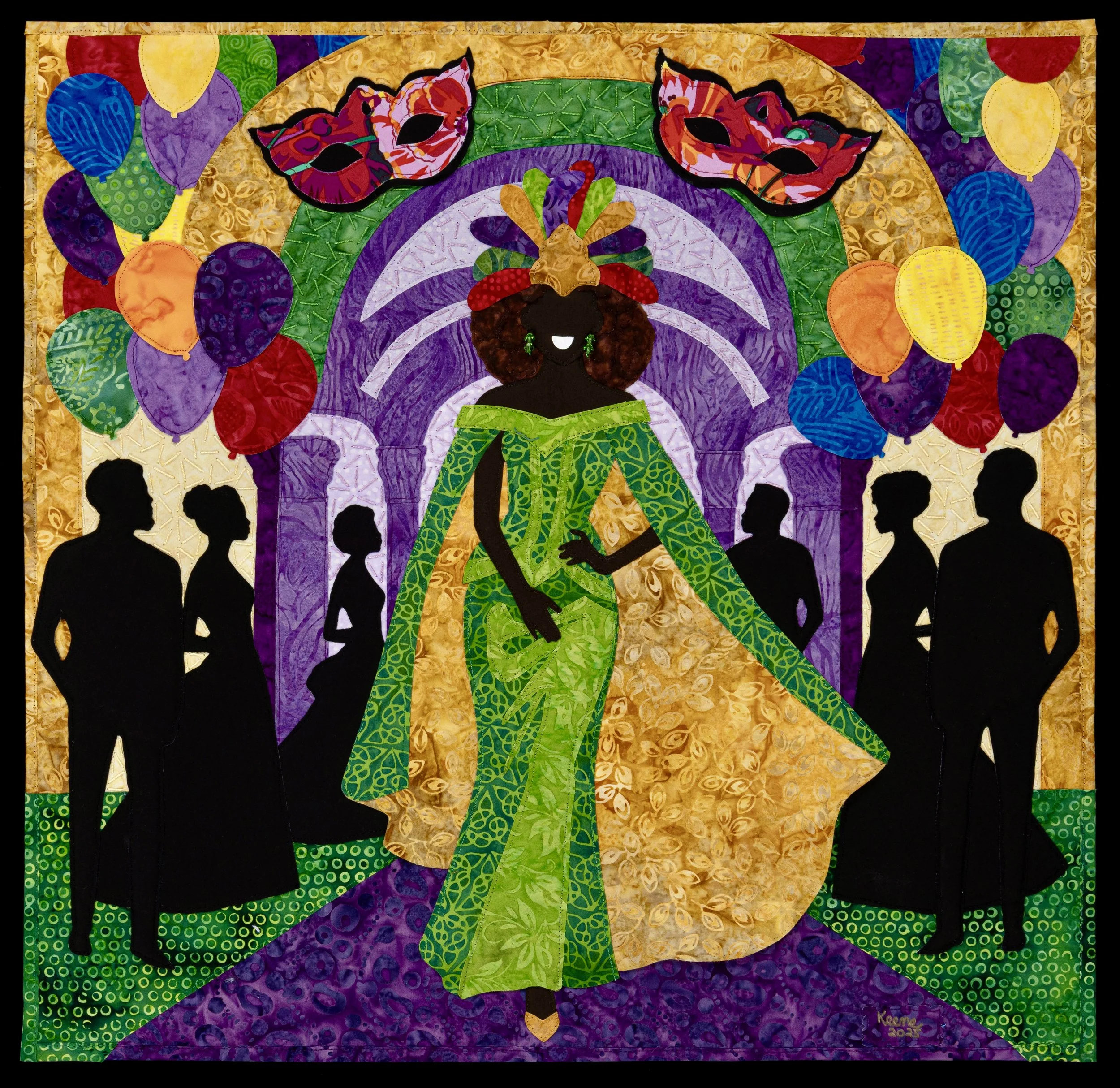 "Belle of the Ball" Original Art Quilt