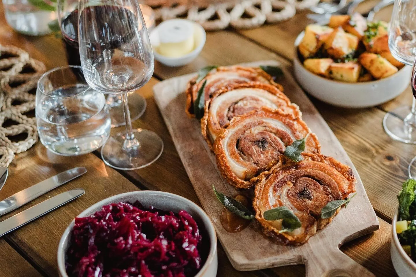 Can&rsquo;t cook - won&rsquo;t cook - or just fancy letting someone else do the hard work this Christmas? Check out our festive dine-at-home menu.

Main course options include our apricot &amp; rosemary porchetta; classic turkey ballotine with sage +