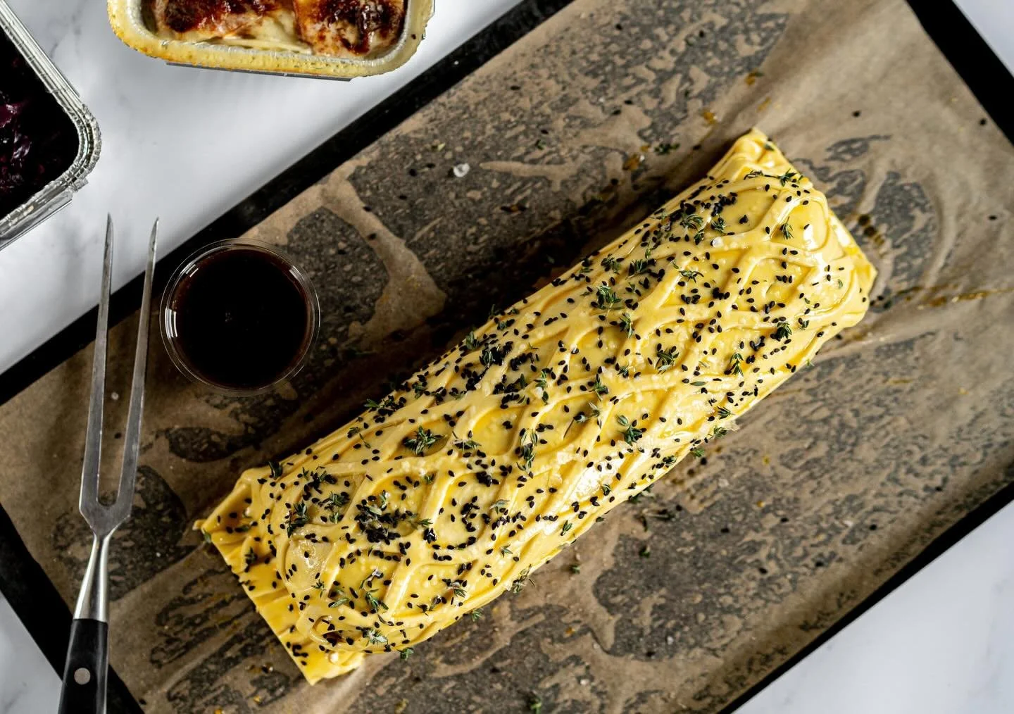 Before&hellip; and after 😋 

Let our beef (or squash&hellip; or venison 🦌) wellington take centre stage on your dining table this Christmas 🎄 delivery to all EH postcodes included 🚚 

Orders for Christmas &amp; New Year close on Monday - drop inf