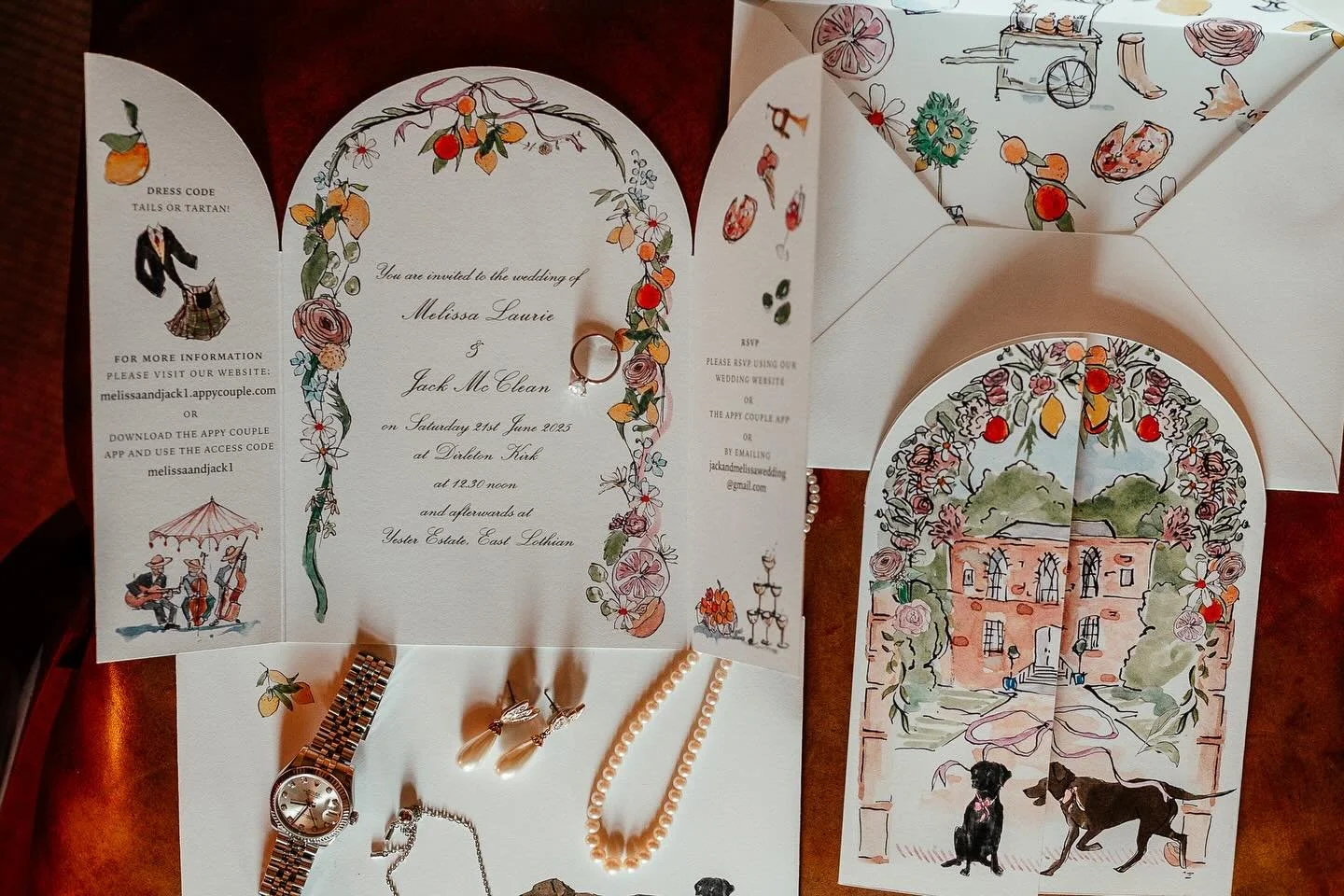 It&rsquo;s all in the details ✨ 

Jack + Melissa&rsquo;s wedding stationary was pure joy! Created with the team at @edinburghletters it brought lovely pops of colour and bags of personality to the whole day. Just gorgeous!

📸 @joystoryphoto