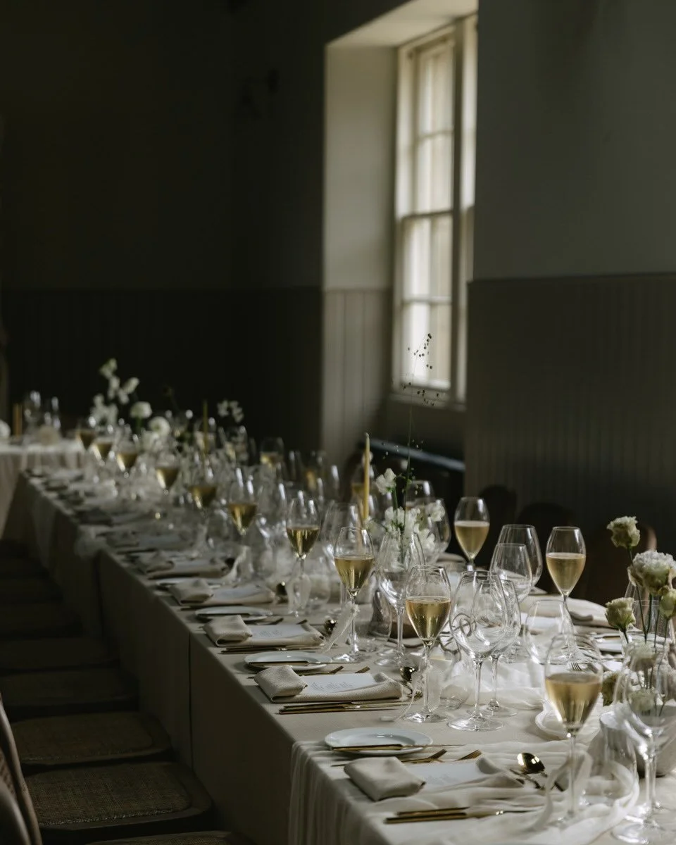 Just add guests 🥂

The Laundry House at Gilmerton eagerly awaiting bums on seats to toast the bride &amp; groom.

📸 @meggymacphotography