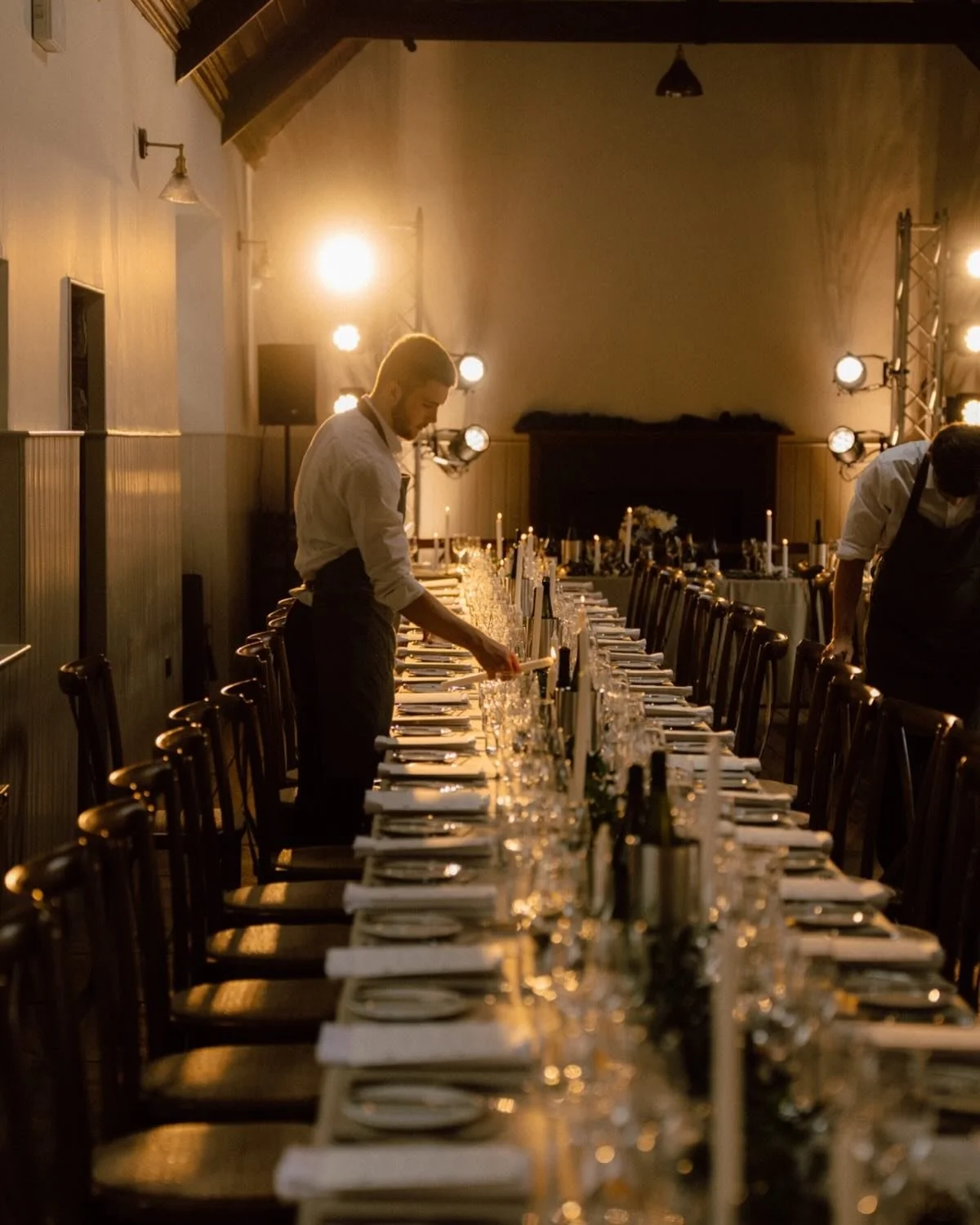 The calm before&hellip;

Final touches to The Laundry House before guests arrive for dinner.

💒 @gilmertonhouse 
📸 @simonhirdweddings