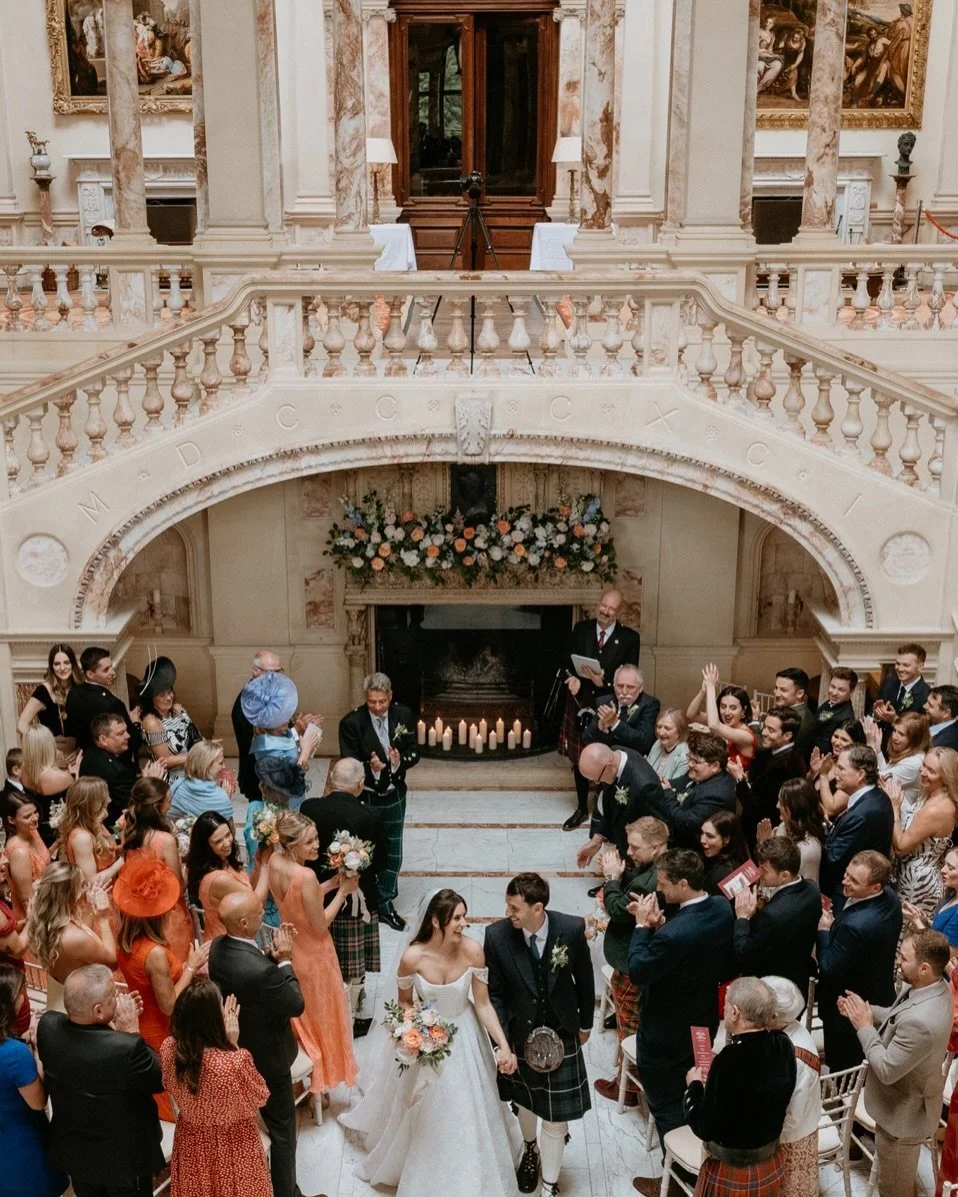Saying your vows in The Marble Hall at Gosford House - simply stunning!

📸 @clairefleck 
💒 @gosford.house