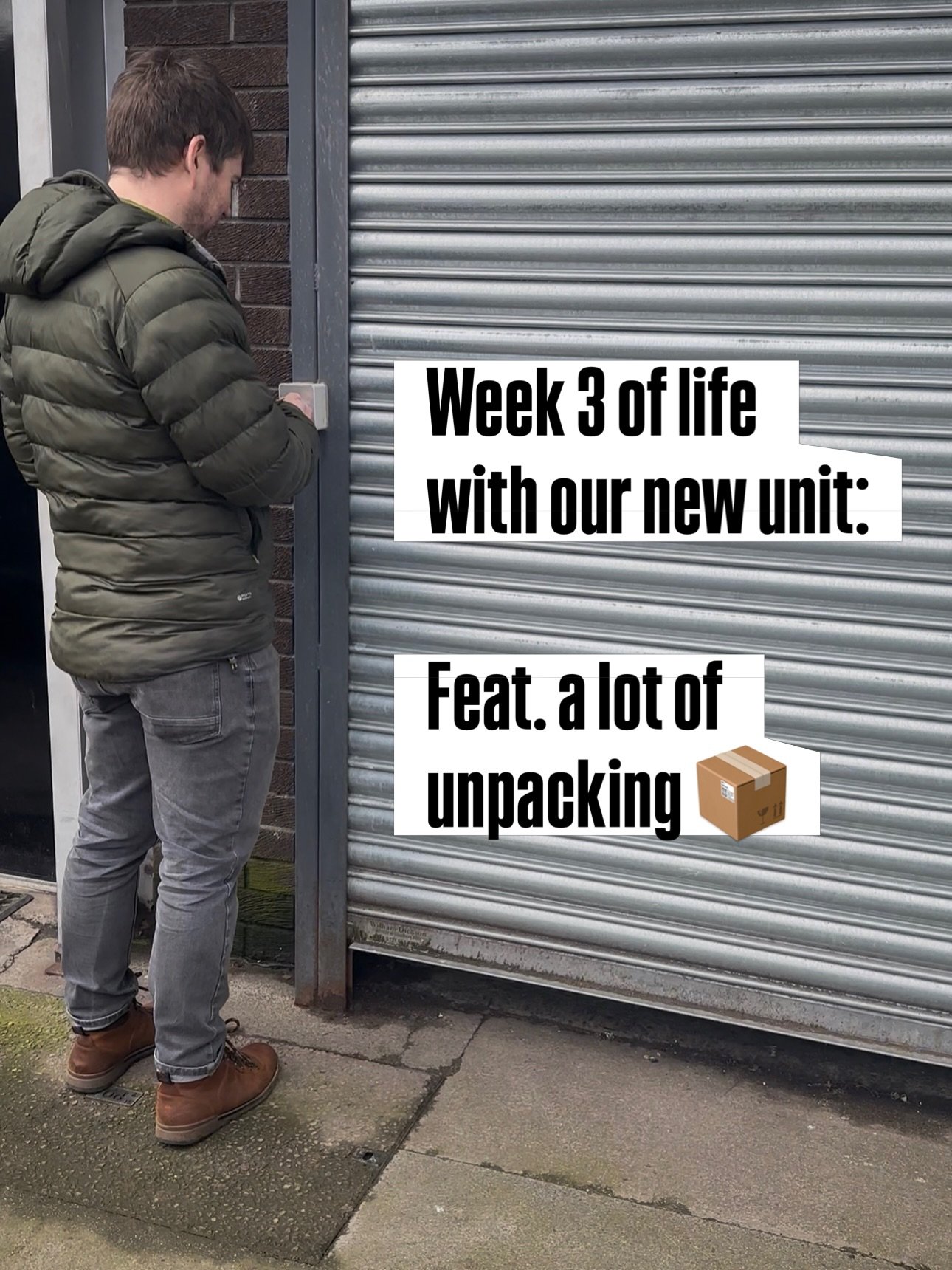 Week 3 of transforming the new unit and its been a big week of unpacking boxes.

We&rsquo;ve also had a busy week on the events front too with fire tables all over the place, draught beer set ups and Russell leading a group of stags in a butchery wor