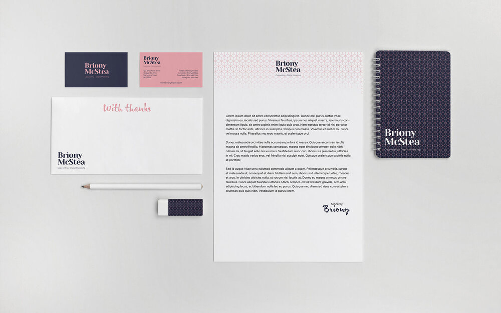 Briony McStea Stationery Mockup - THAT Branding Company - Ethical Creative Design and Branding Agency in Newcastle Gateshead and Durham - UK.jpg