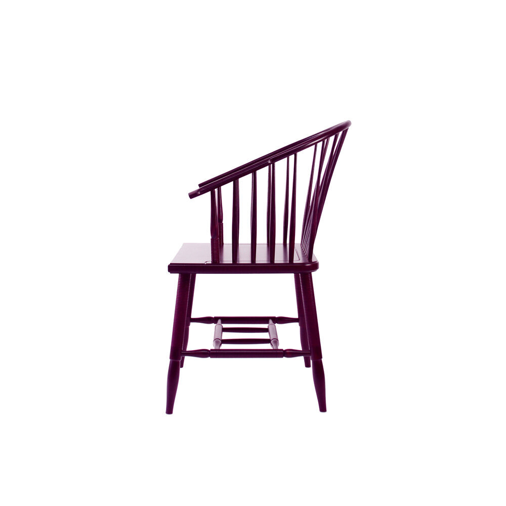 Metacom Armchair, Beet stain on Maple