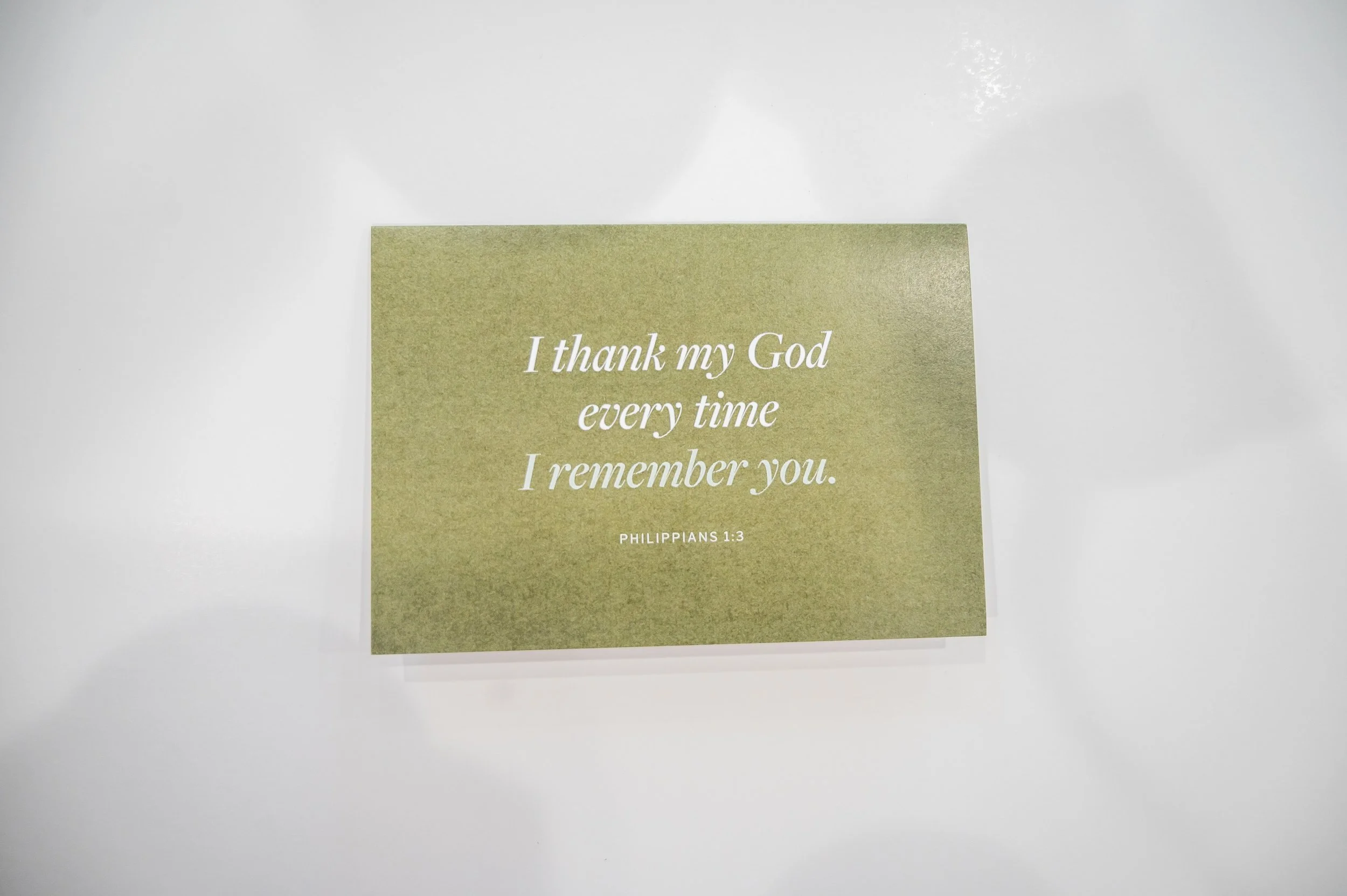 Philippians 1:3, Set of 6 Greeting Cards