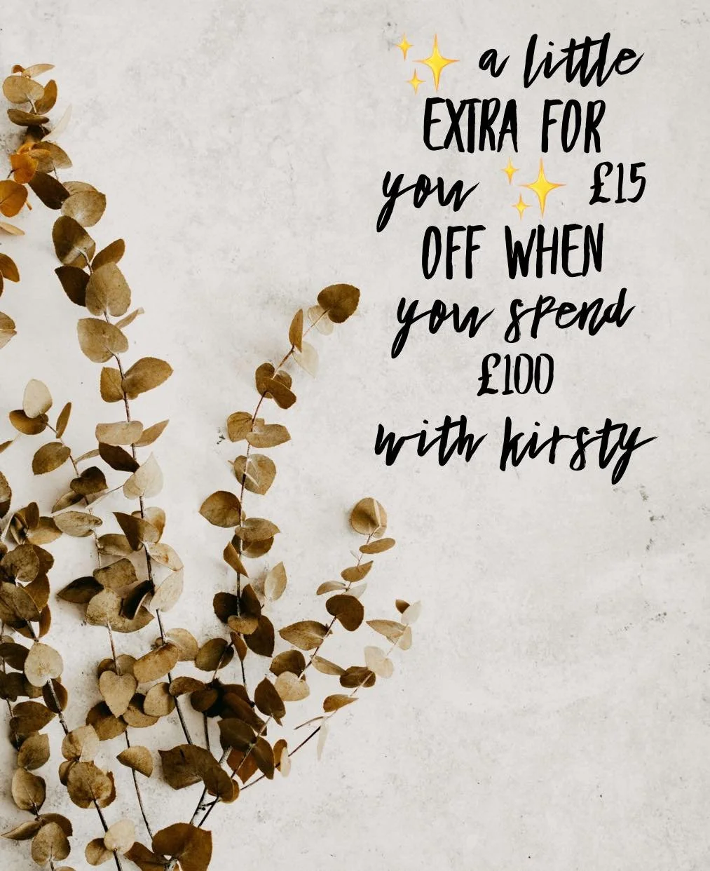 A little treat from Kirsty 💫

Spend &pound;100+ on services with Kirsty at Tom Syed Hair Spa and enjoy &pound;15 off your appointment.

Available with Kirsty only
⏰ Running until the end of Feb 2026

📞 07707 679941

Don&rsquo;t miss out 🤍