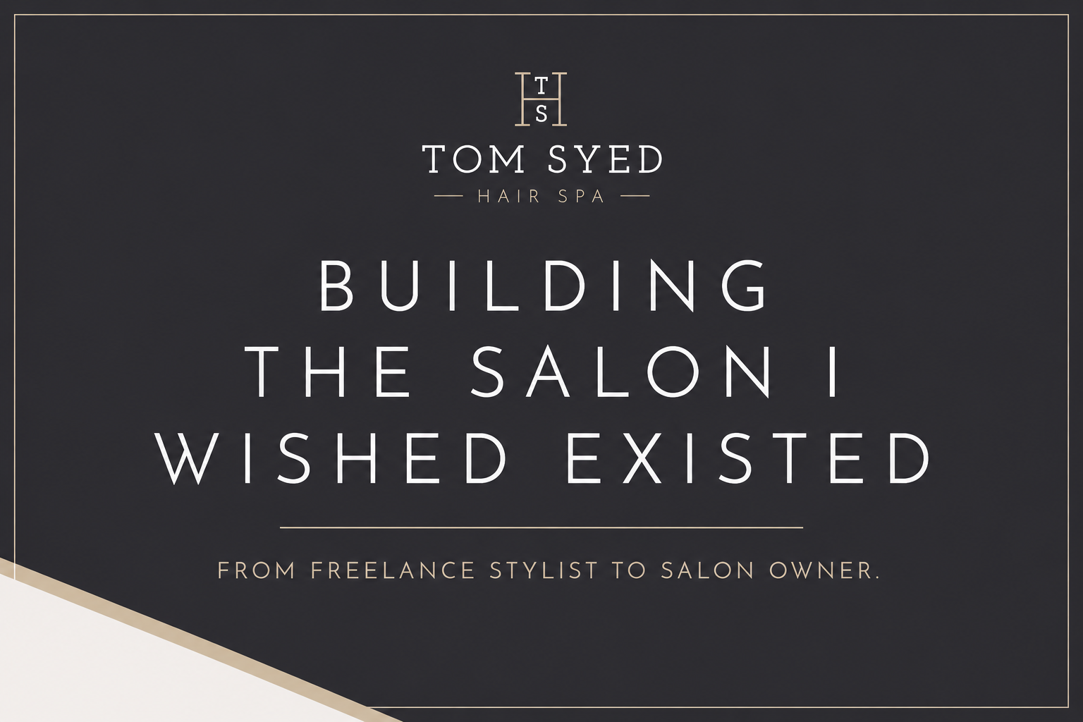 Why Work at Tom Syed Hair Spa?
