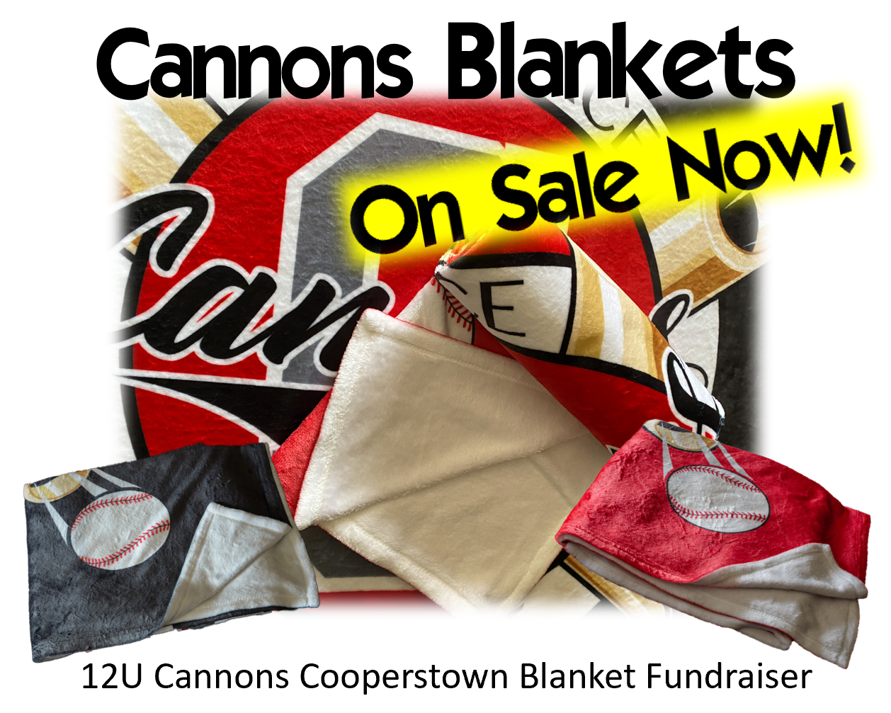 Cannons Blankets Available in the New Cannon Shop!