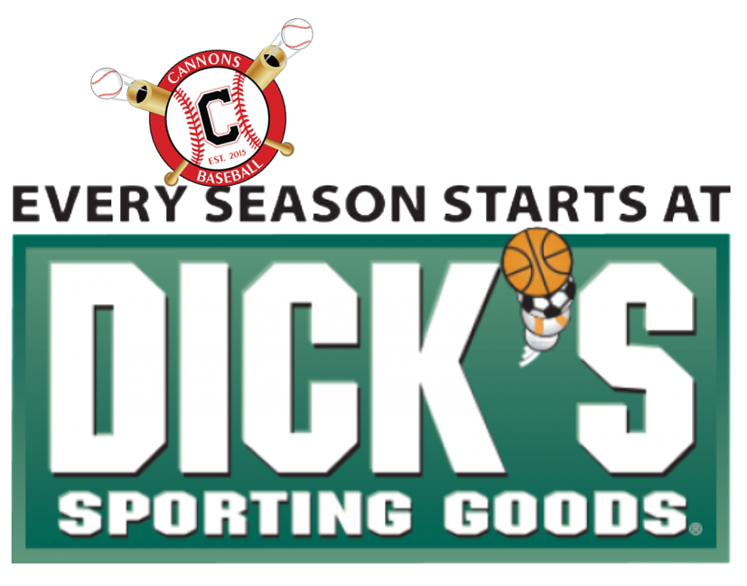 Cannons Baseball - Dick's Sporting Goods 20% Discount Days This Weekend
