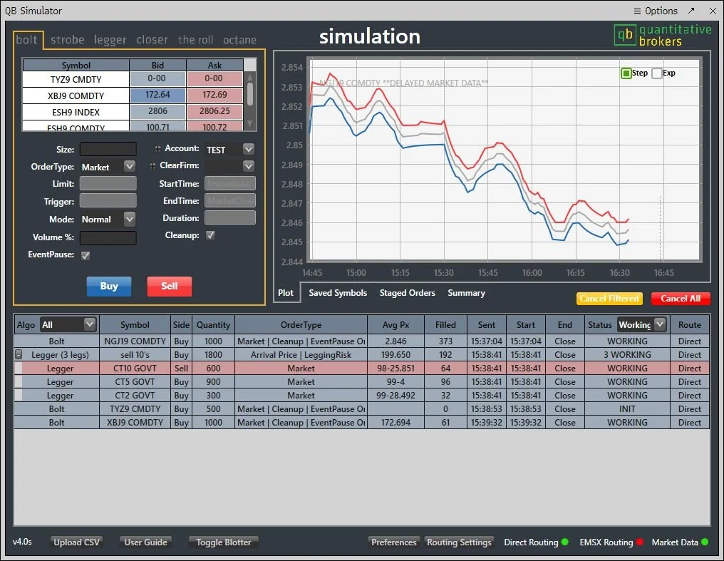 QB Algo Suite | Trading Applications | Order Entry Screens | Futures ...