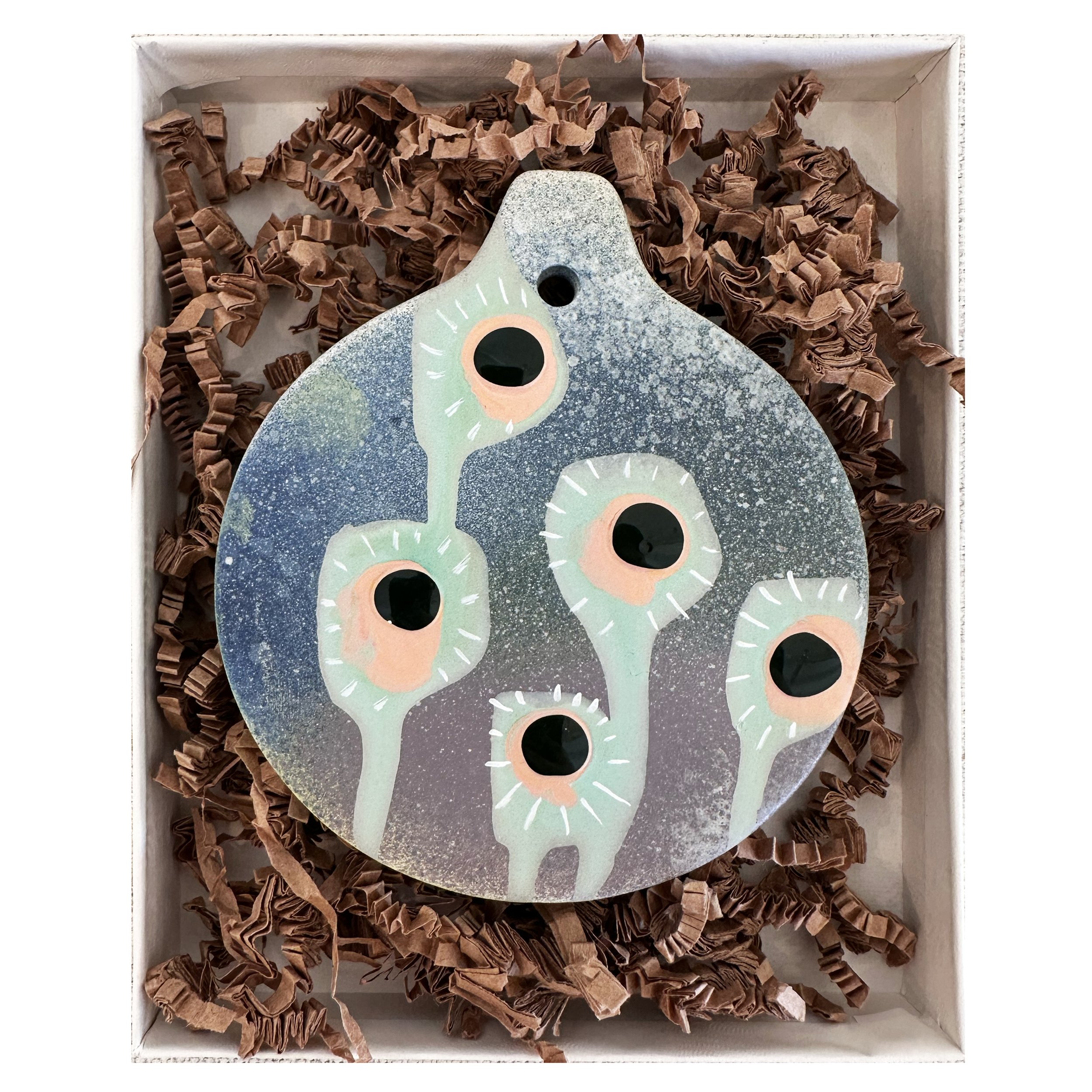 Peace Be With You Evil Eye Flat Ornament