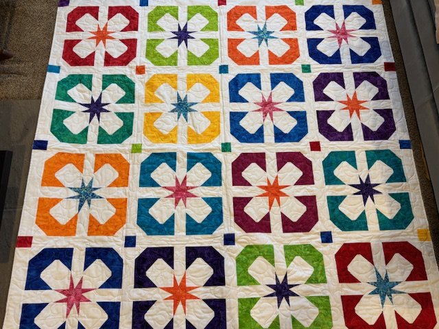 Sweet Violet by Diana Butts, Prineville OR, 69" x 69"