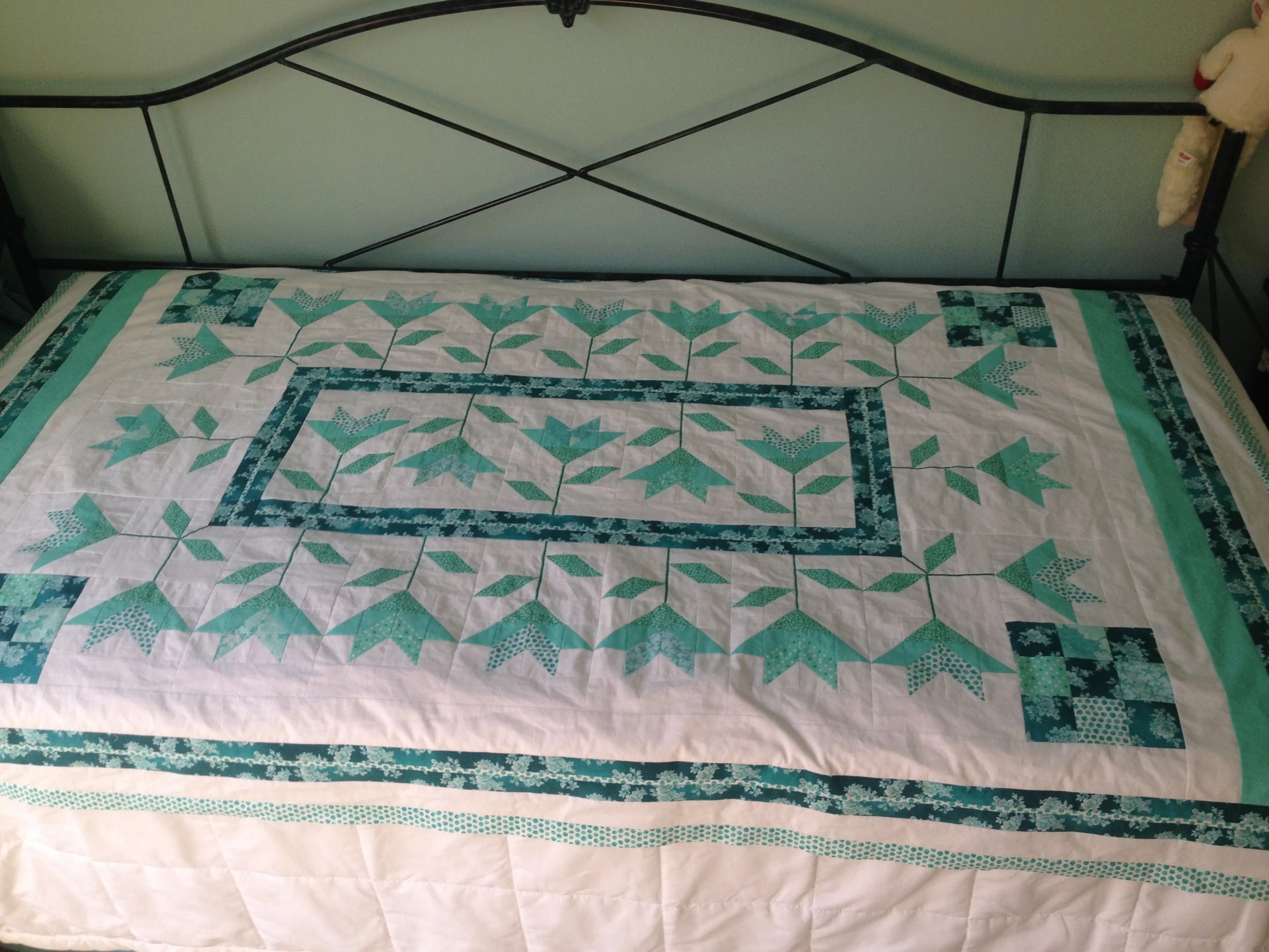 Guest Room Quilt, Christine Ball, Sisters, OR 48" x 74"
