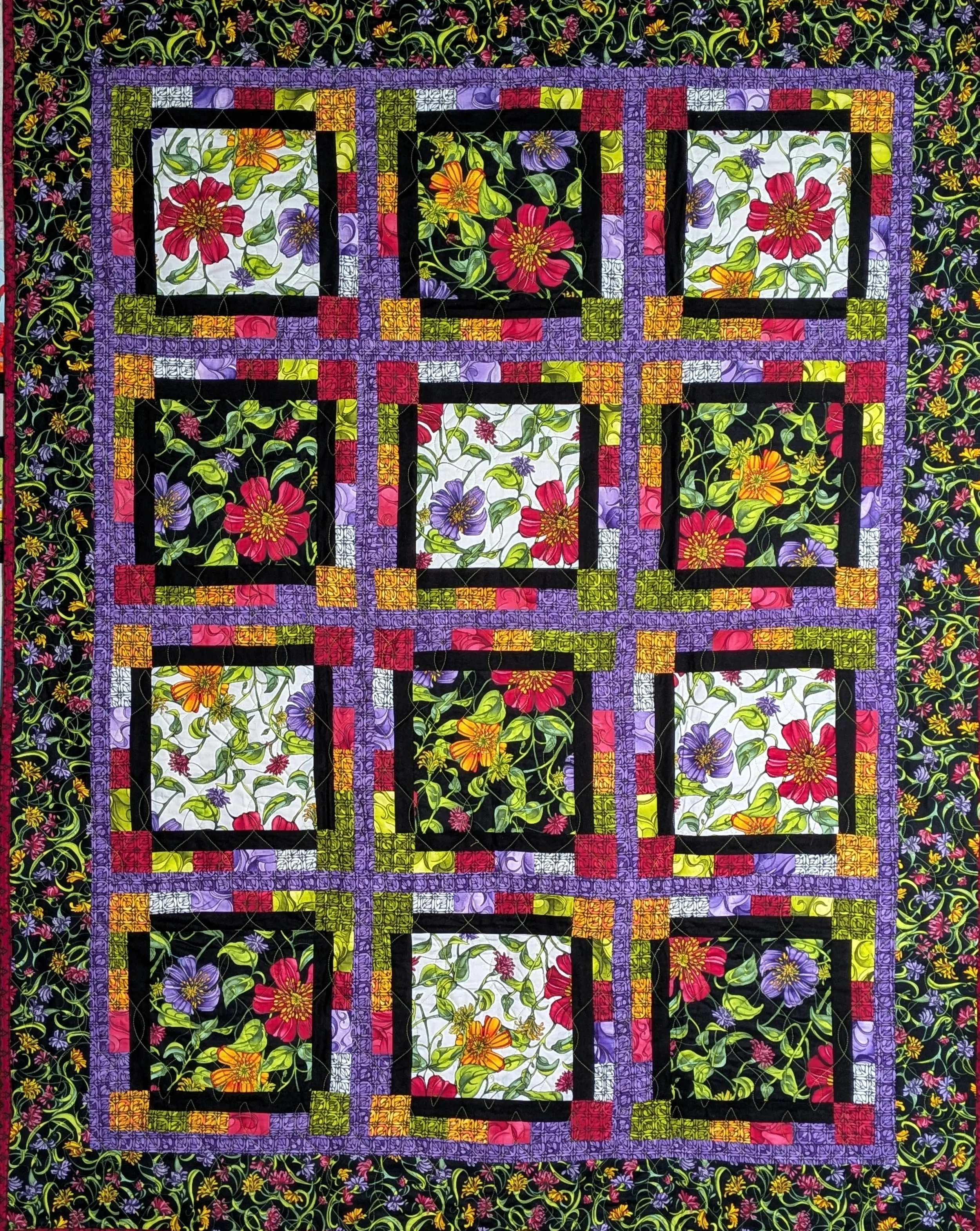 Flowers by Karen Derrick, Fulton, CA 50" x 62"