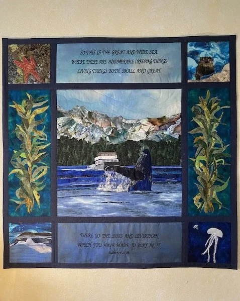 The Great Wide Sea by Michele Lowe, Dallas, OR 44" x 43"