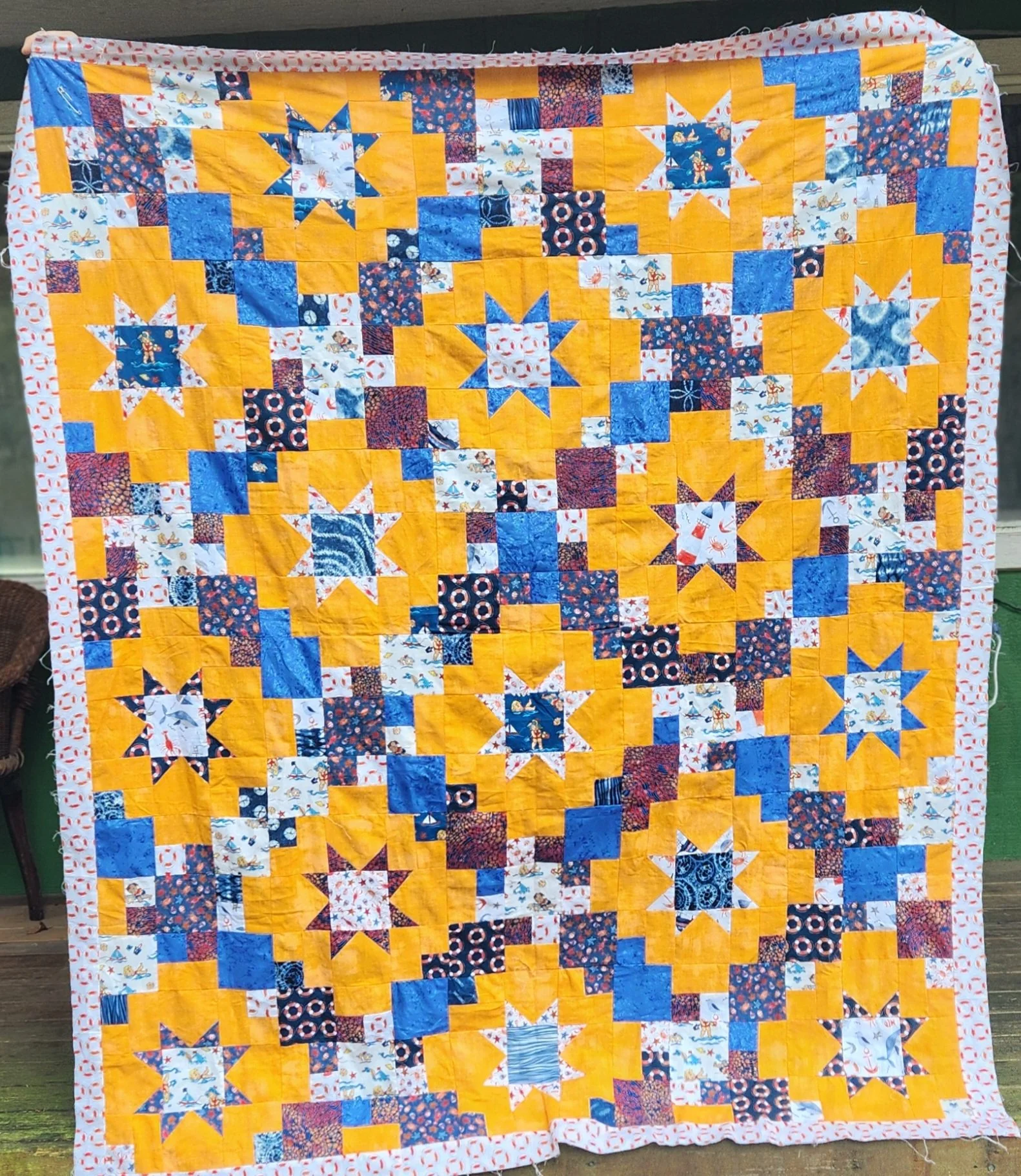 Brightly by Cindy Barnett, Newport, OR 62" x 75"